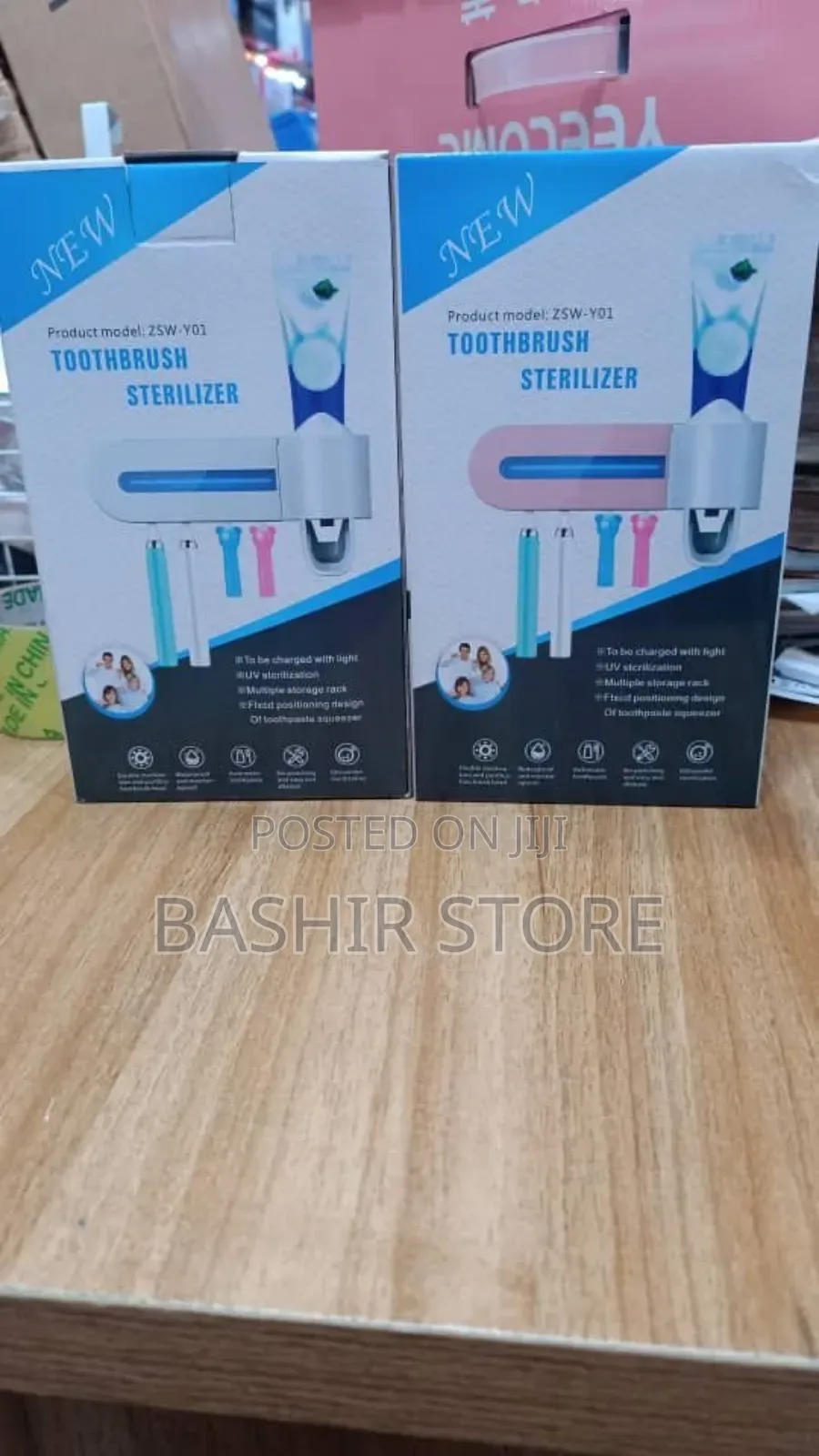 Toothbrush Sterilizer and Automatic Toothpaste Dispenser