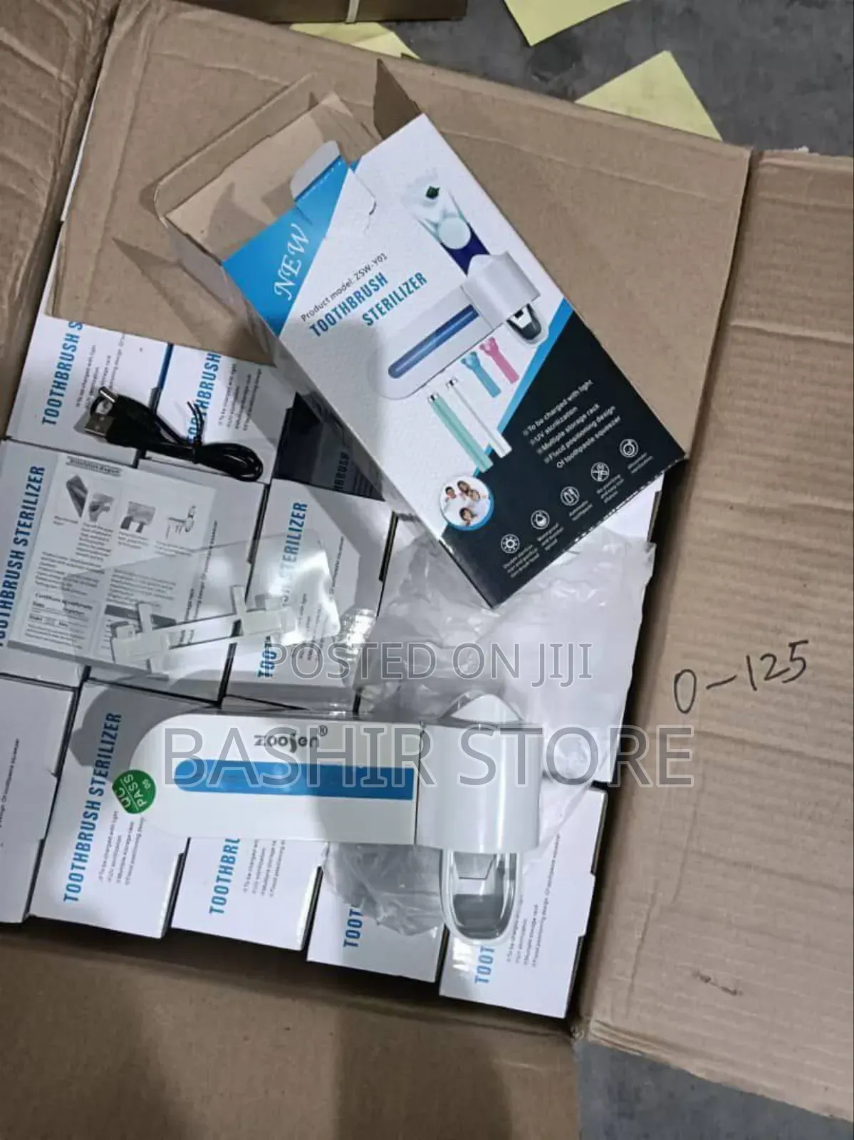 Toothbrush Sterilizer and Automatic Toothpaste Dispenser