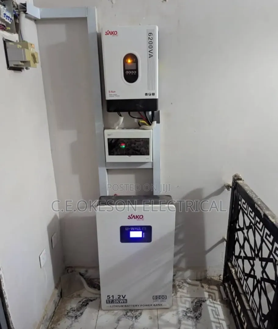 5kwh Sako Lithium Battery and 6.2kva Hybrid Inverter