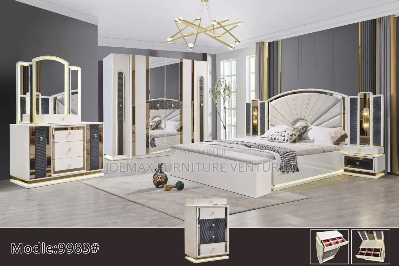 Luxurious Smart Bed Set With Wardrobe 6x7.