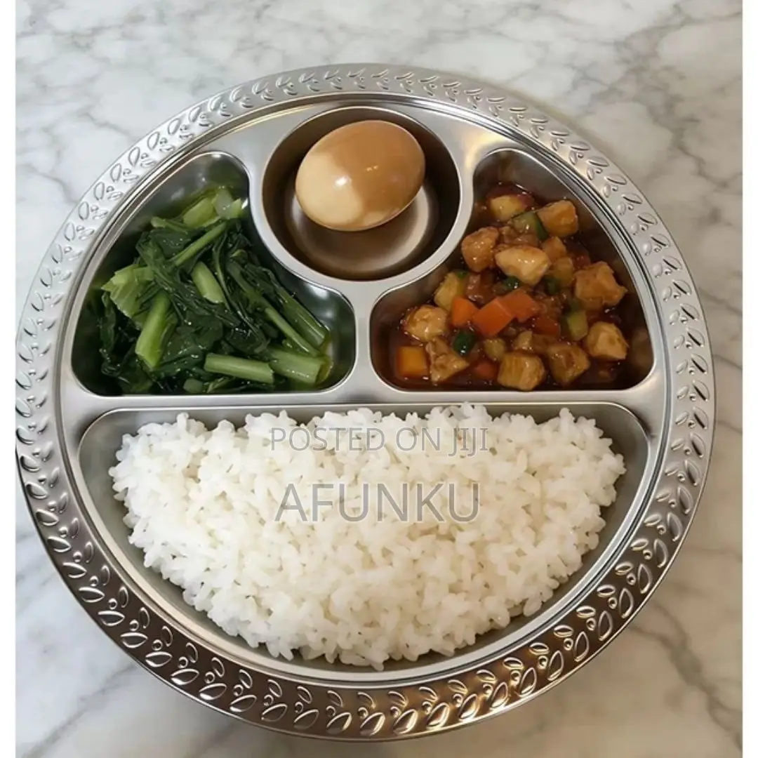 Stainlessw Steel 4 Partition Dinner Plate 30/35Cm
