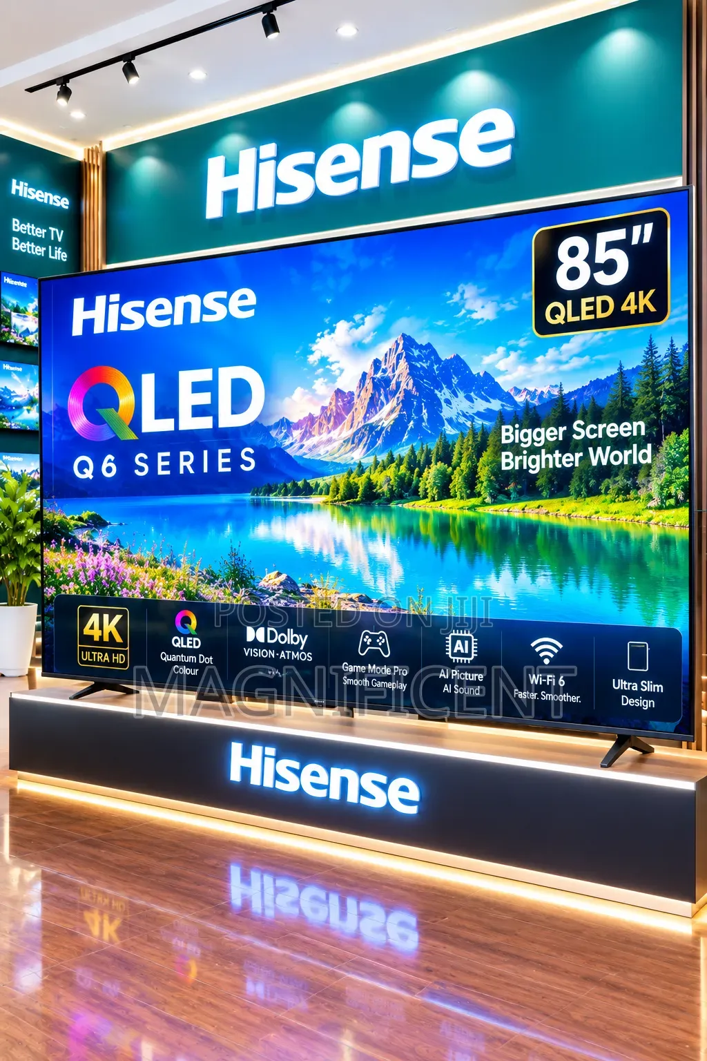 Hisense Q6 Series 85" QLED Smart TV – UHD