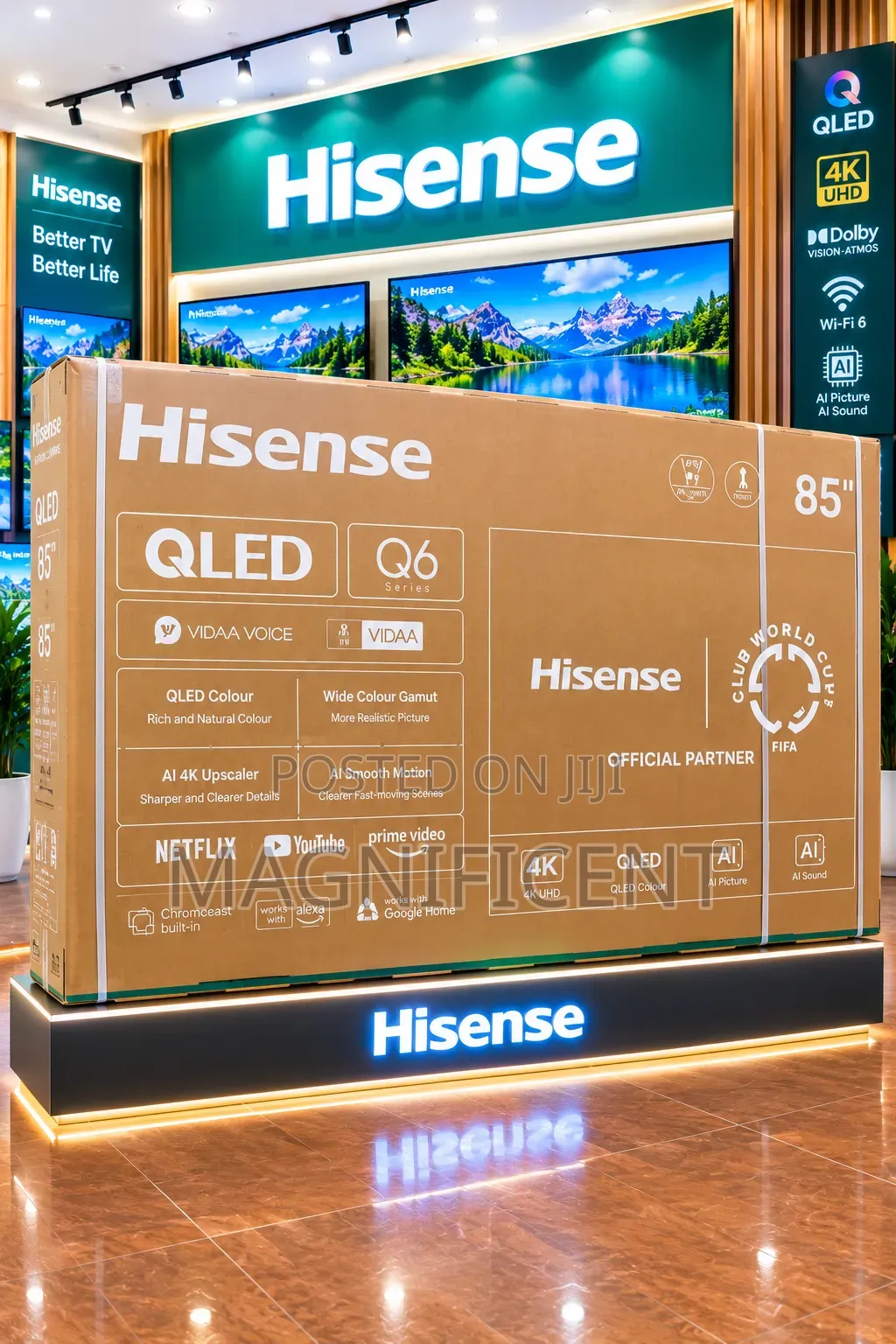 Hisense Q6 Series 85" QLED Smart TV – UHD