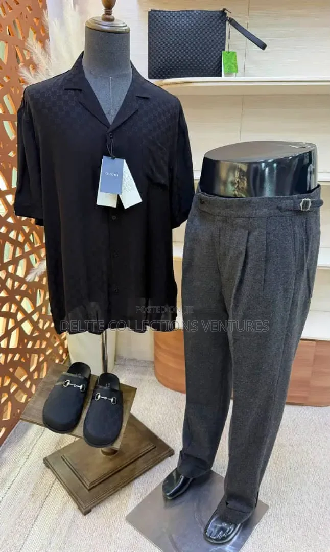 *Original Pure Silk Gucci Shirt Available in Store  M —— XXL