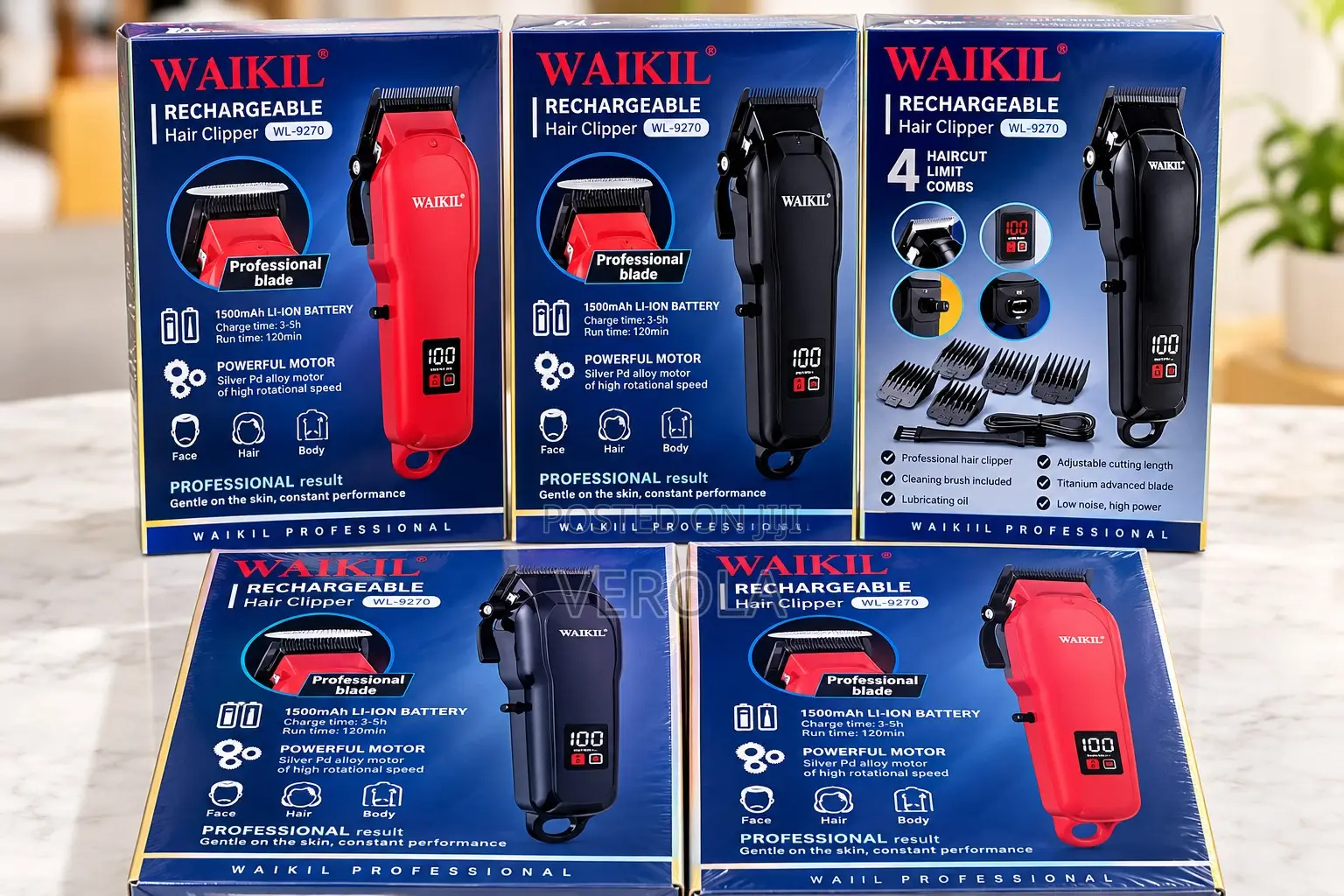 Waikil Rechargeable Professional Hair Clipper