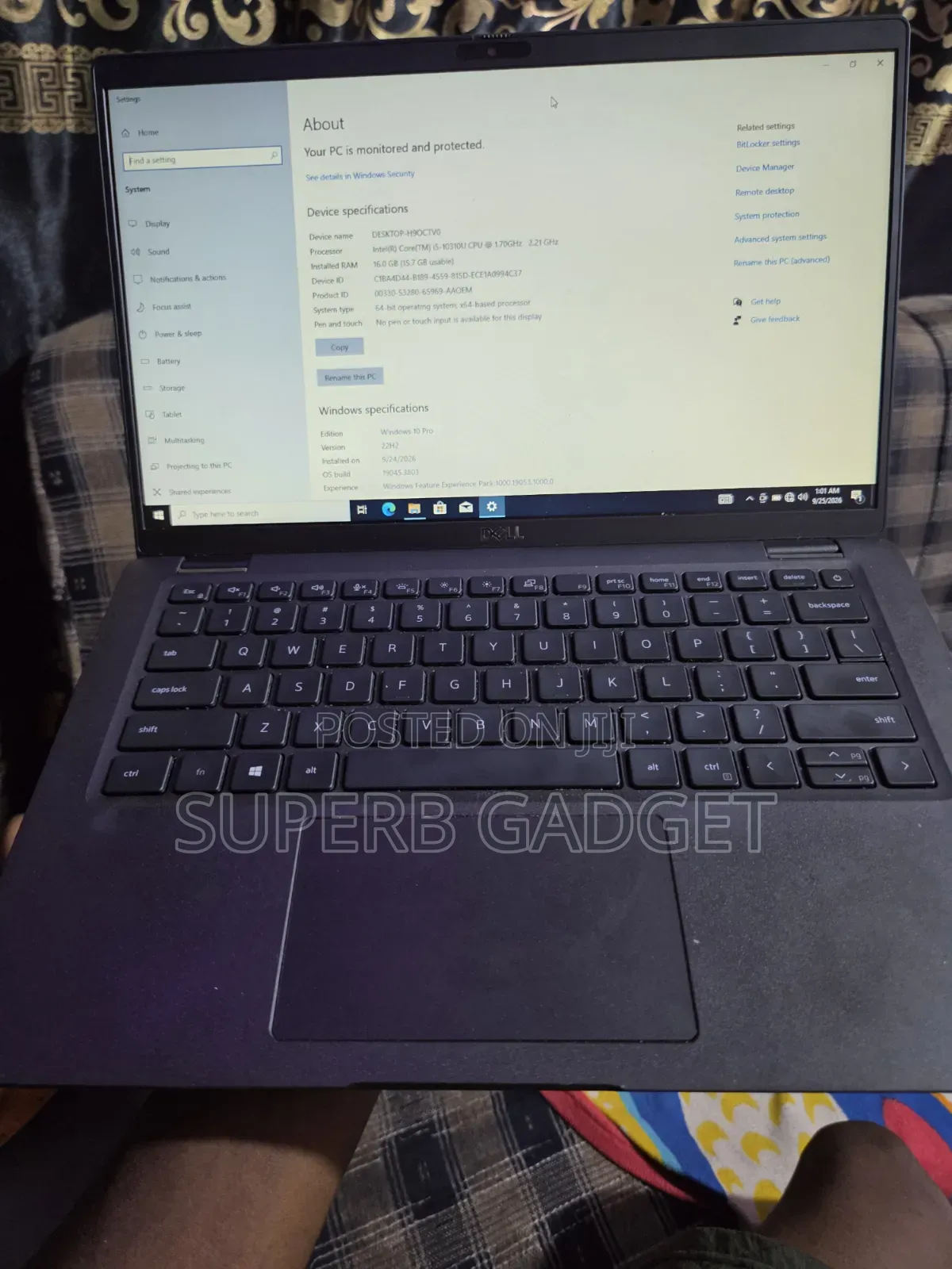 Laptop Dell Latitude 7410 16GB Intel Core i5 SSD 256GB