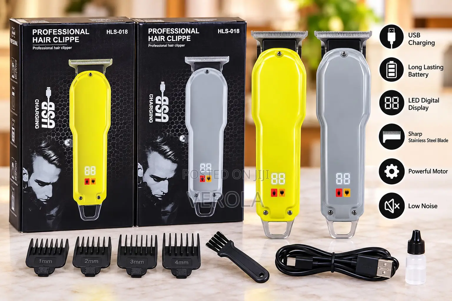 HLS-018 Rechargeable Professional Hair Clipper USB Charging