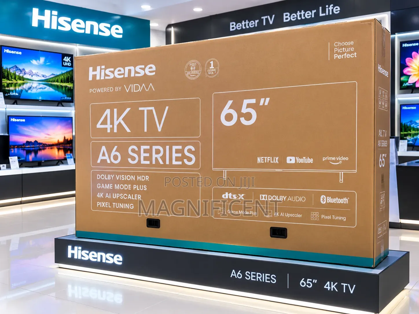 Hisense A6 Series 65′′ Smart TV – Premium Showroom Display