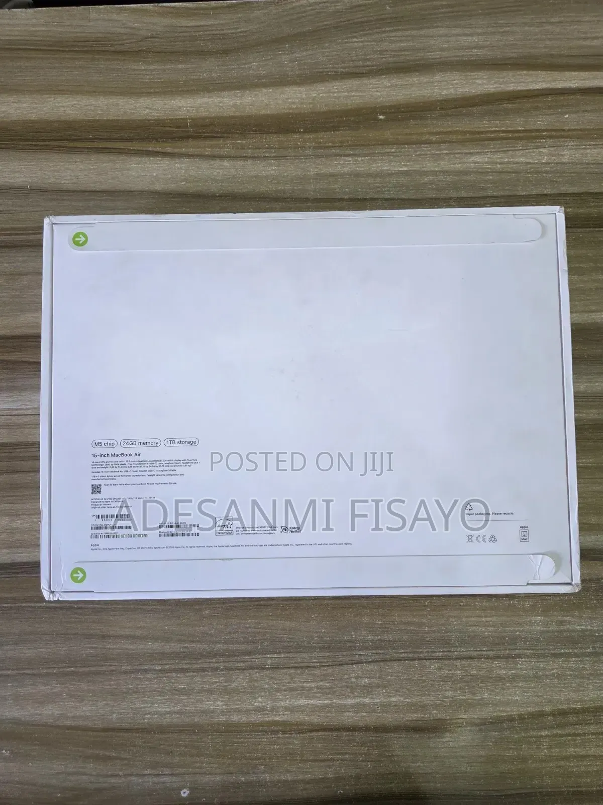 New Laptop Apple MacBook Air 2026 M5 24GB Apple M5 SSD 1T