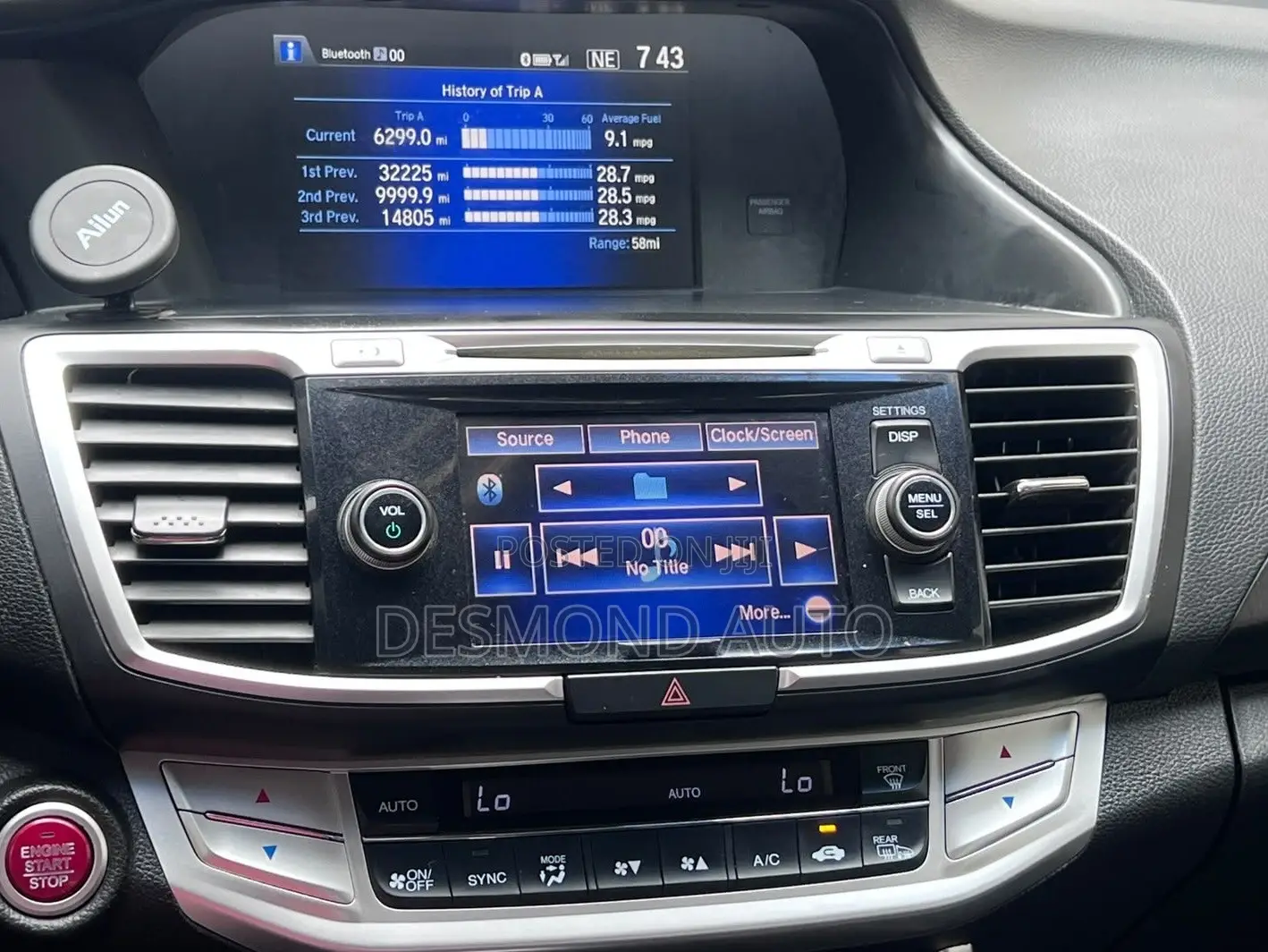 Honda Accord EX-L V-6 4dr Sedan FWD (3.5L 6cyl 6A) 2013 Black