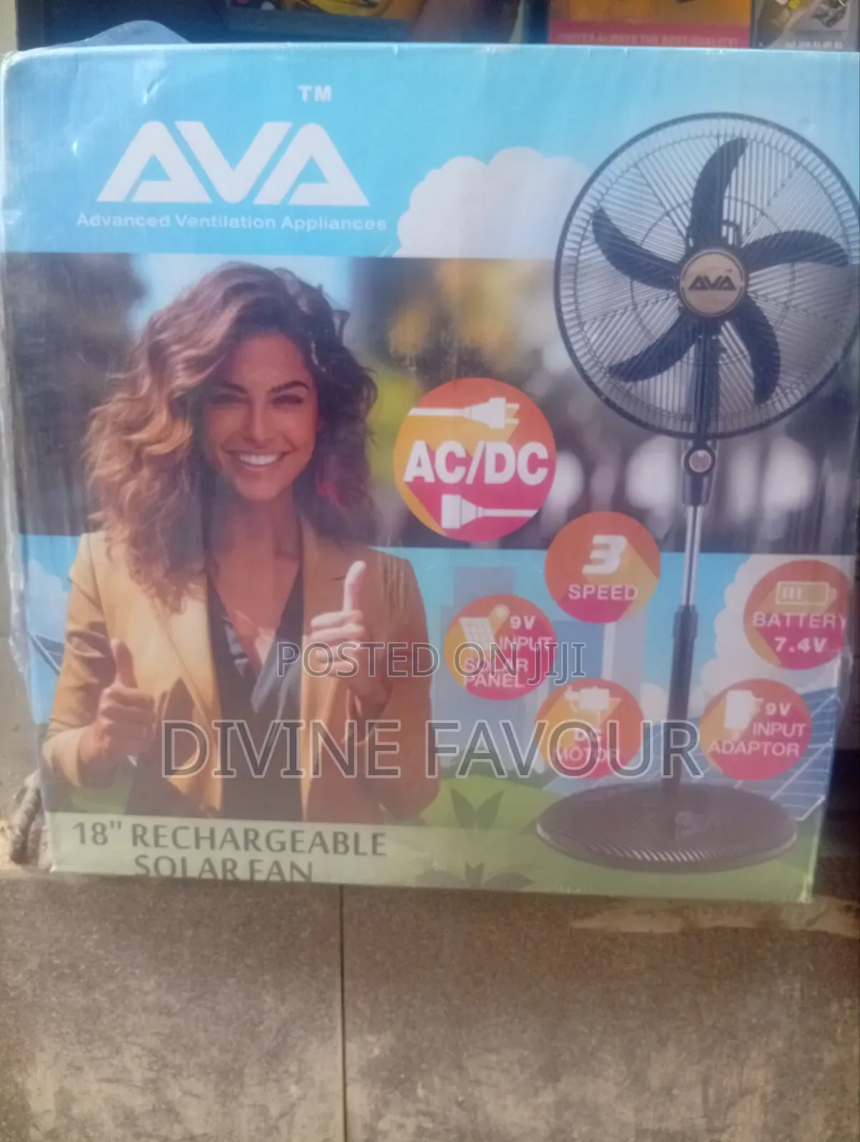 Ava Rechargeable Fan