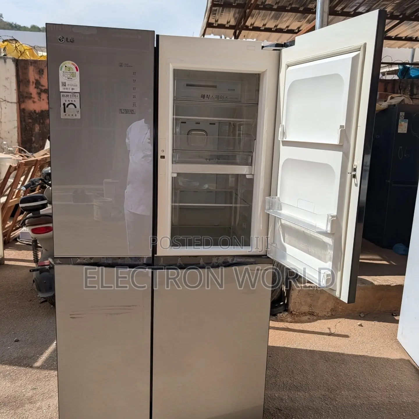 850l Family Size Glass Face LG Inverter Smart Side by Side Fridge