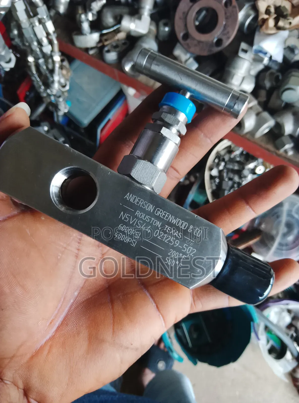 1/2" Stainless Steel Multi-Port Gauge Valve 6000 PSI