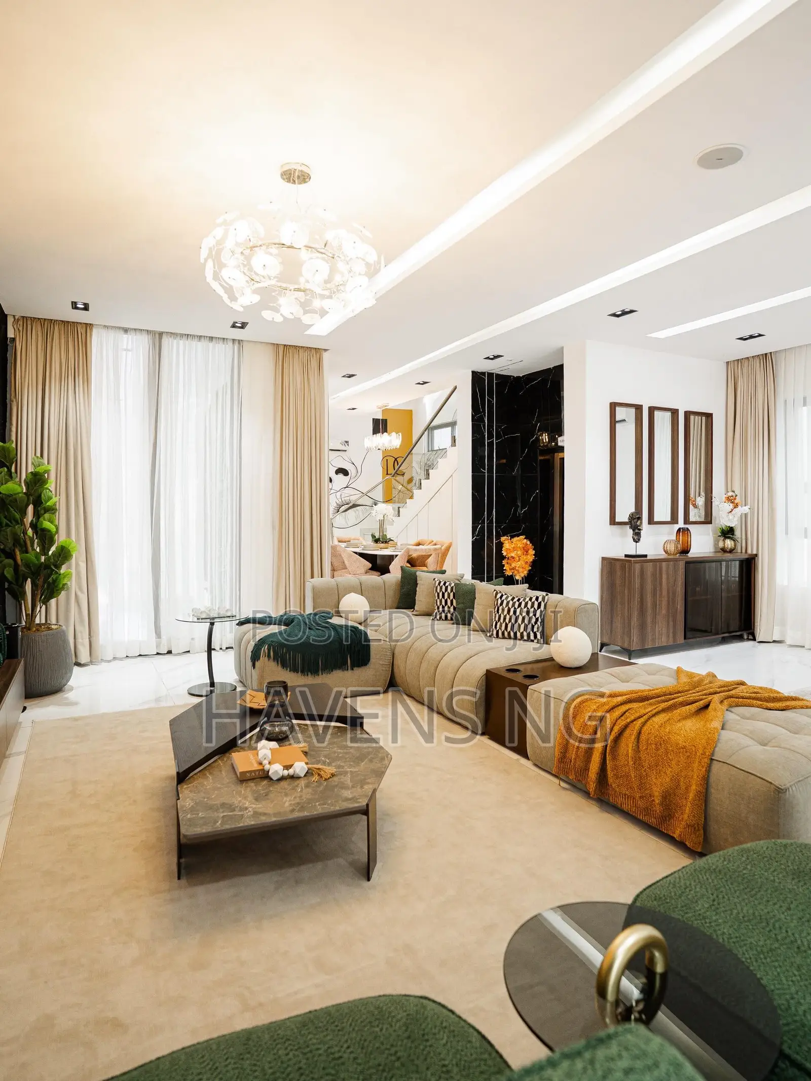 Luxury 5-Bedroom Duplex With Private Pool, Cinema, Gym Games