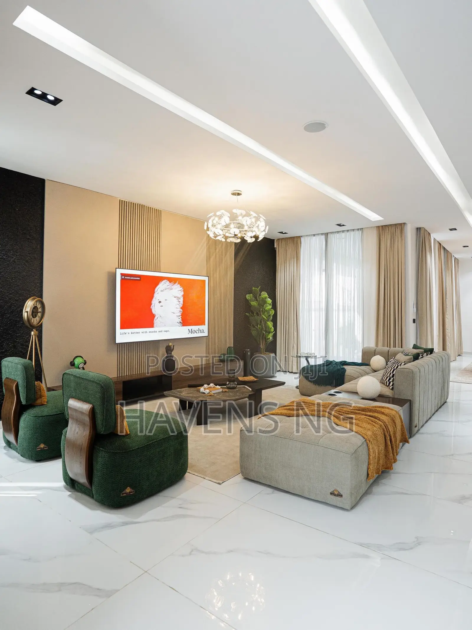 Luxury 5-Bedroom Duplex With Private Pool, Cinema, Gym Games