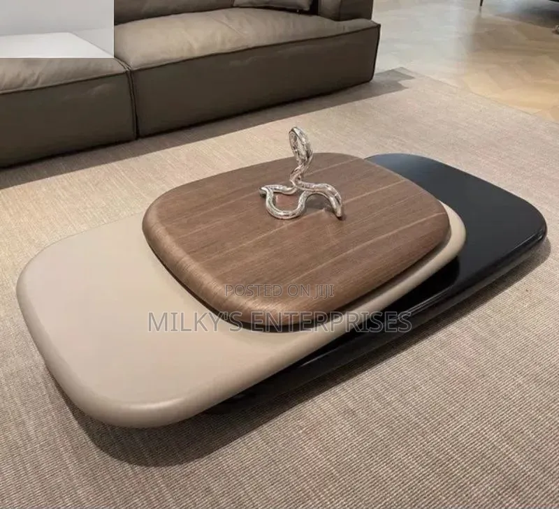 Modern 3 Layers Rotating Center Table