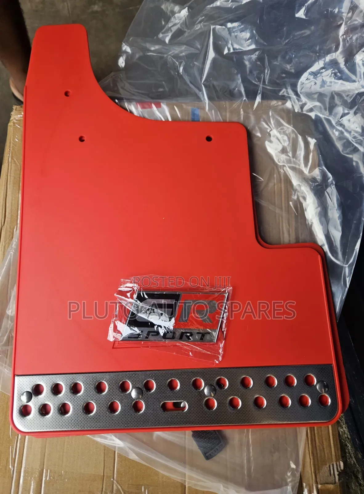 Red GR Sport Hilux Mud Flaps Upgrade