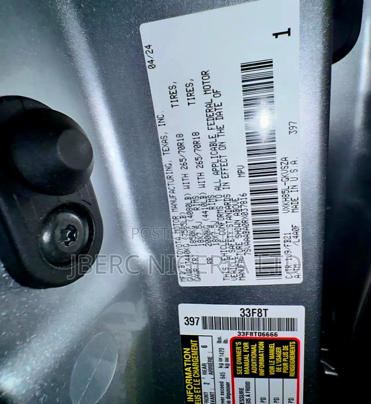 Toyota Sequoia 2024 Silver