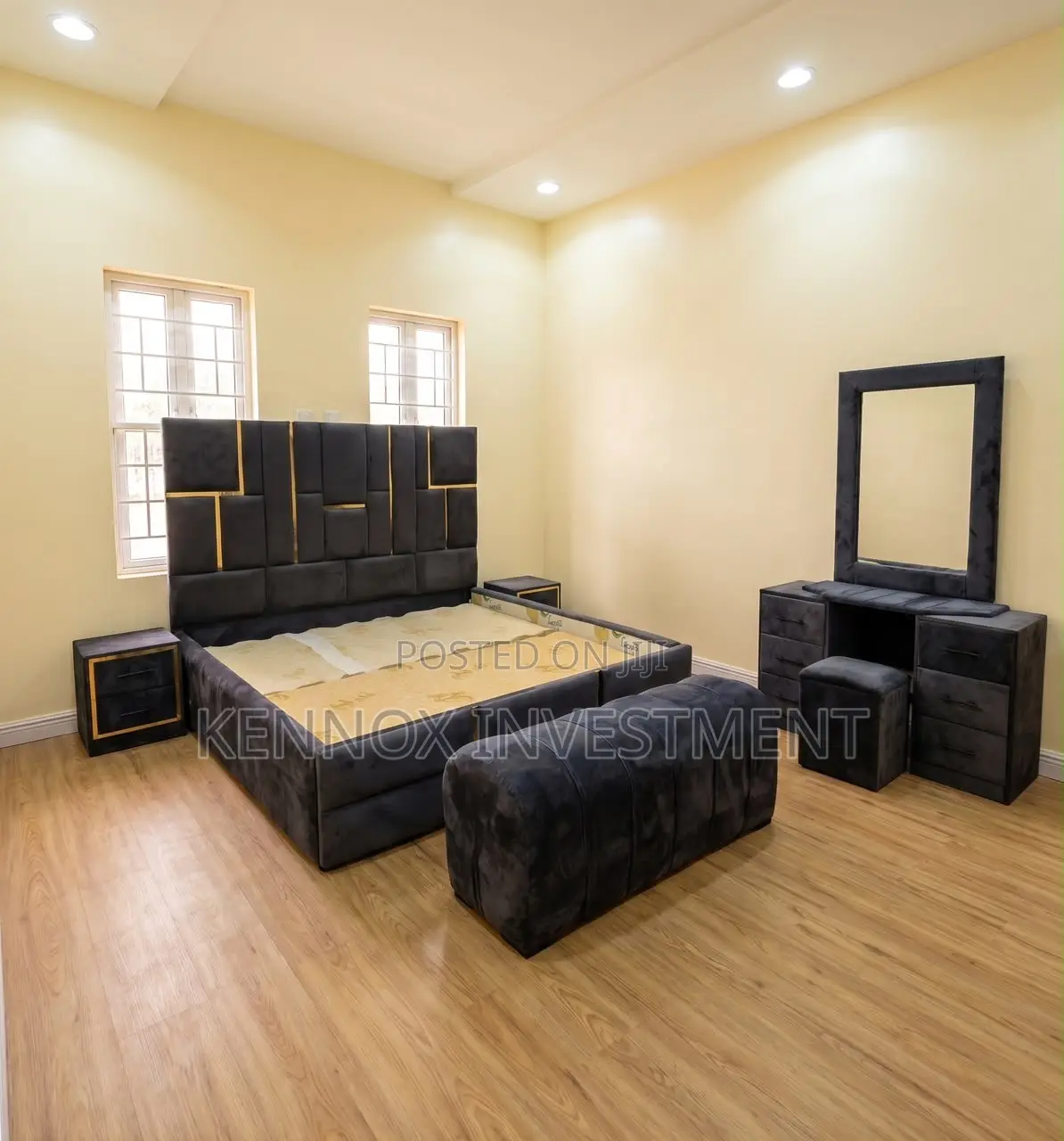 Executive 6 by 6 HDF Complete Set of Bedframe.