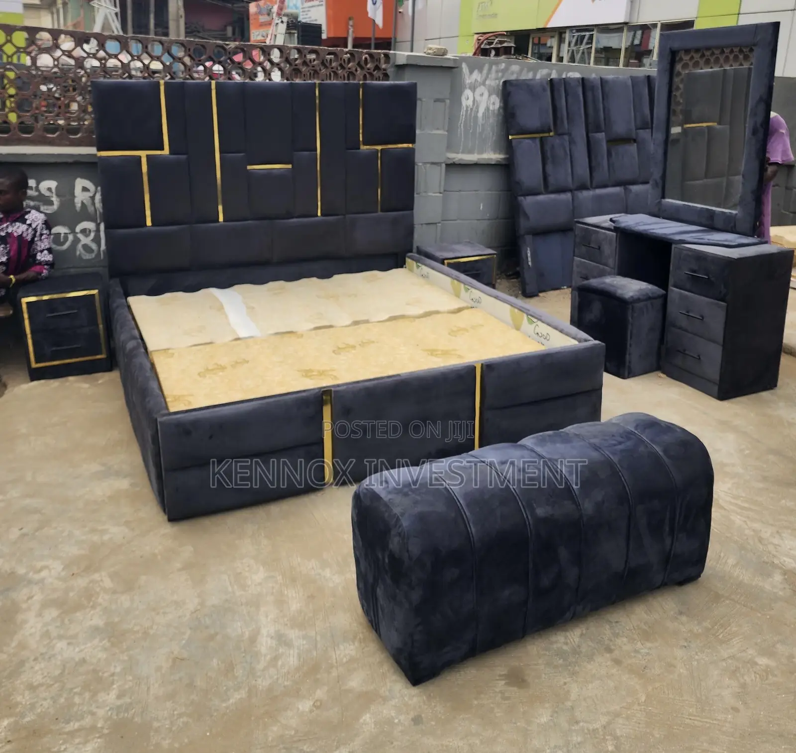 Executive 6 by 6 HDF Complete Set of Bedframe.