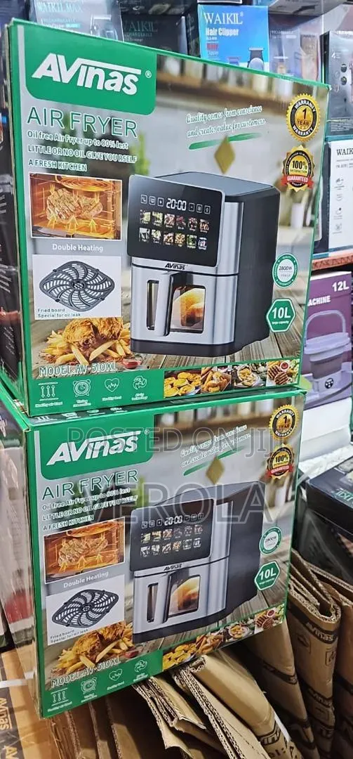 AVINAS AV-310XL 10L Digital Air Fryer – 2800W Double Heating