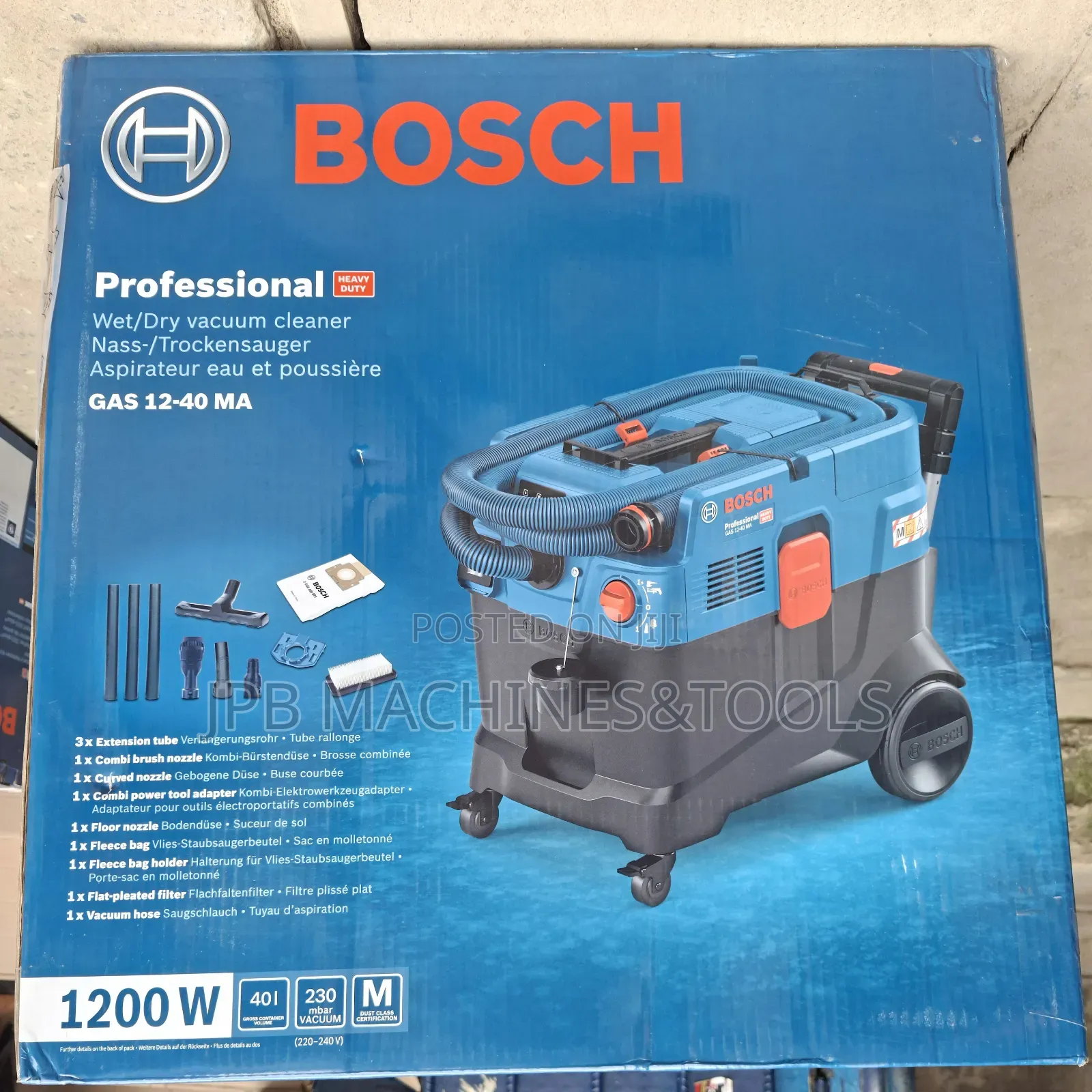 Gas 12-40 Ma
All-Purpose Extractor / Vacuum Cleaner