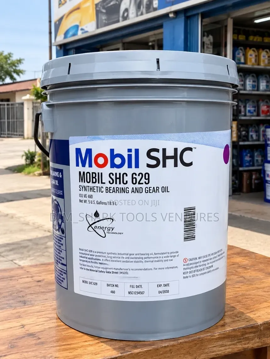 18.9 Liter Bucket of Mobil SHC 629 Synthetic Bearing and Gear Oil