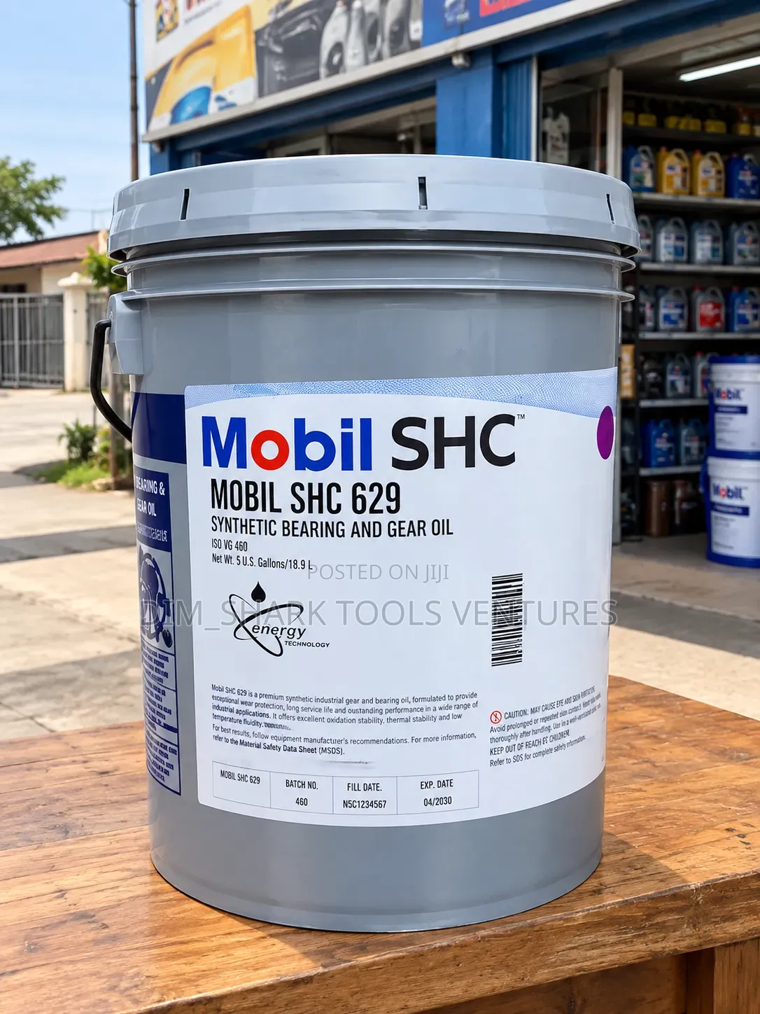 18.9 Liter Bucket of Mobil SHC 629 Synthetic Bearing and Gear Oil