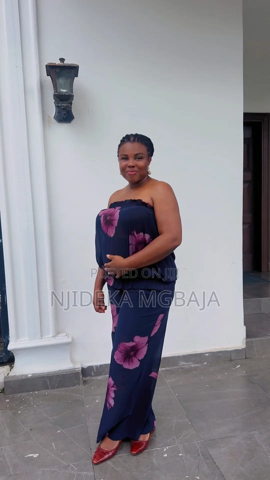 Black and Pink Chiffon 3 Piece Set