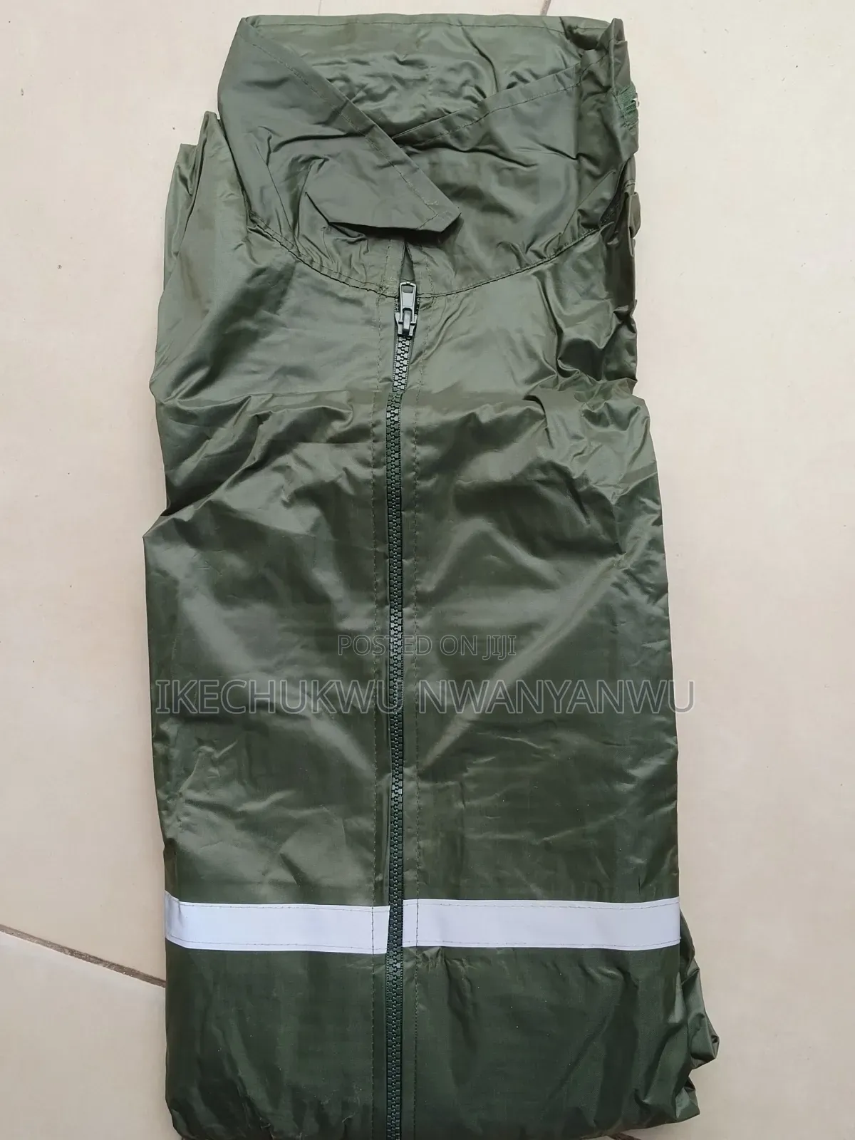 Reflective Green Raincoat Jacket and Trousers