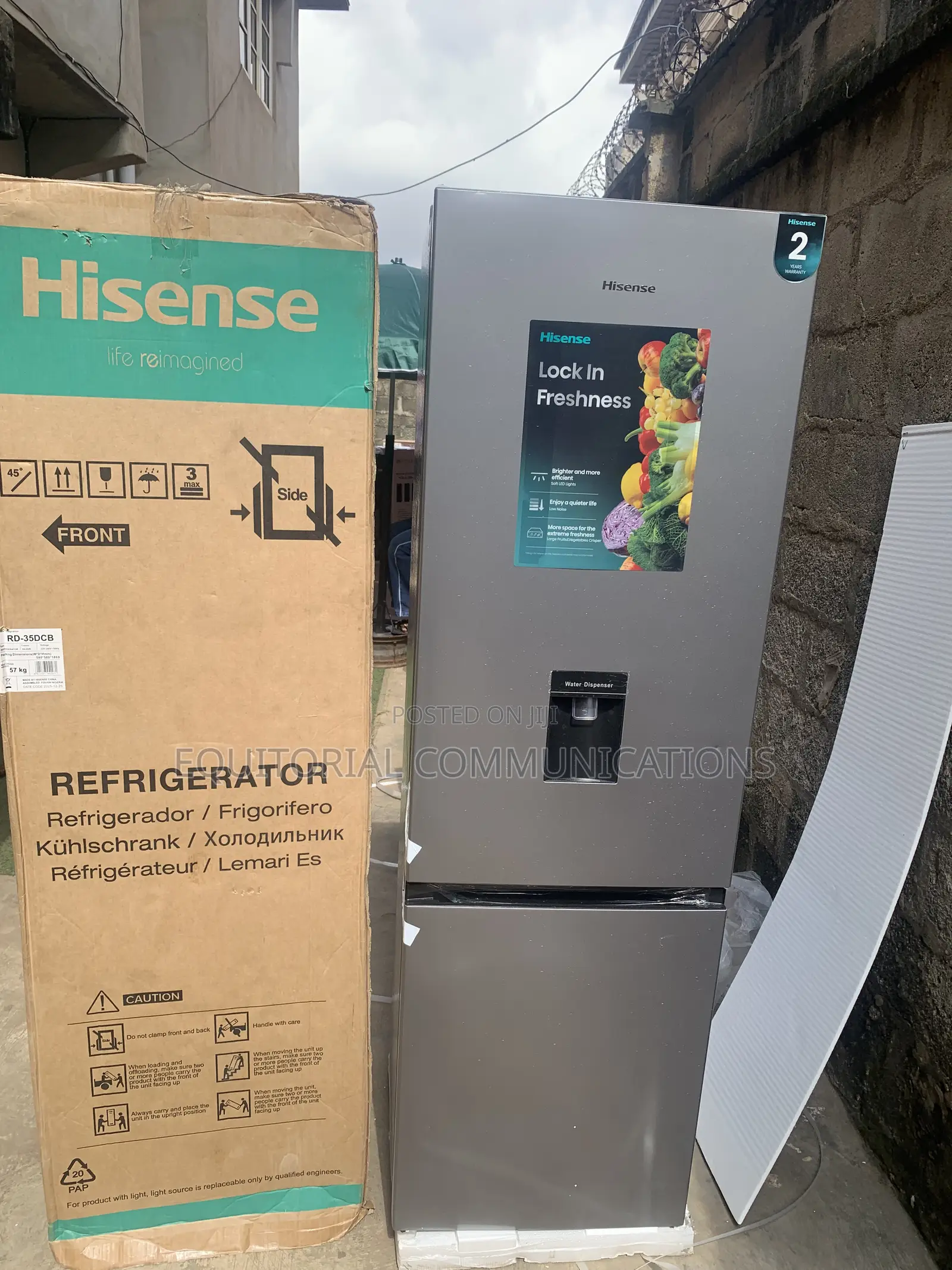 Hisense 35DCB 264L Large Capacity Refrigerator With Water Dispenser