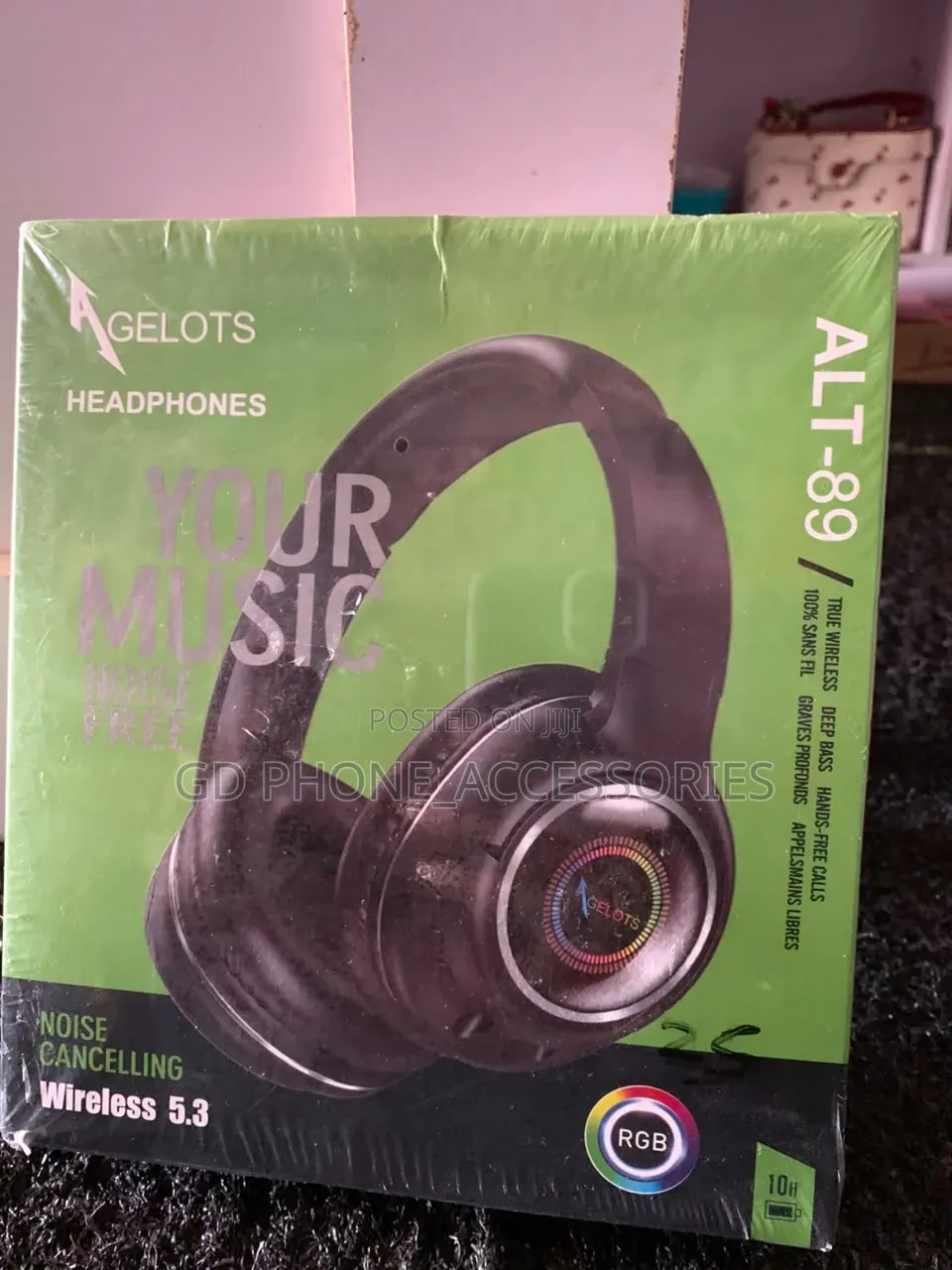Agelots ALT-89 Wireless Bluetooth 5.3 Headphones - RGB Light