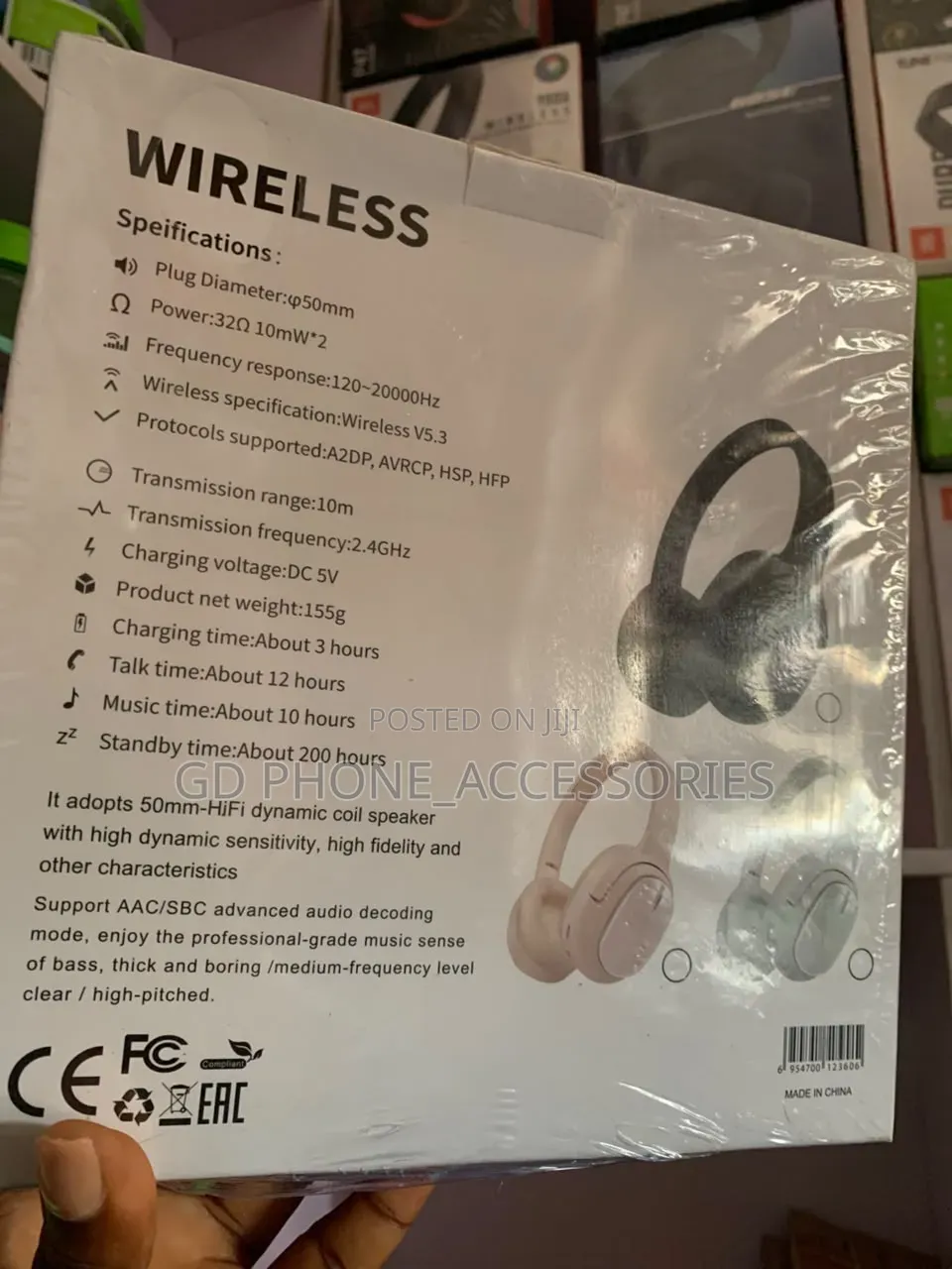 JBL Music Life Wireless Over-Ear Headphones - Extra Bass HD Sound