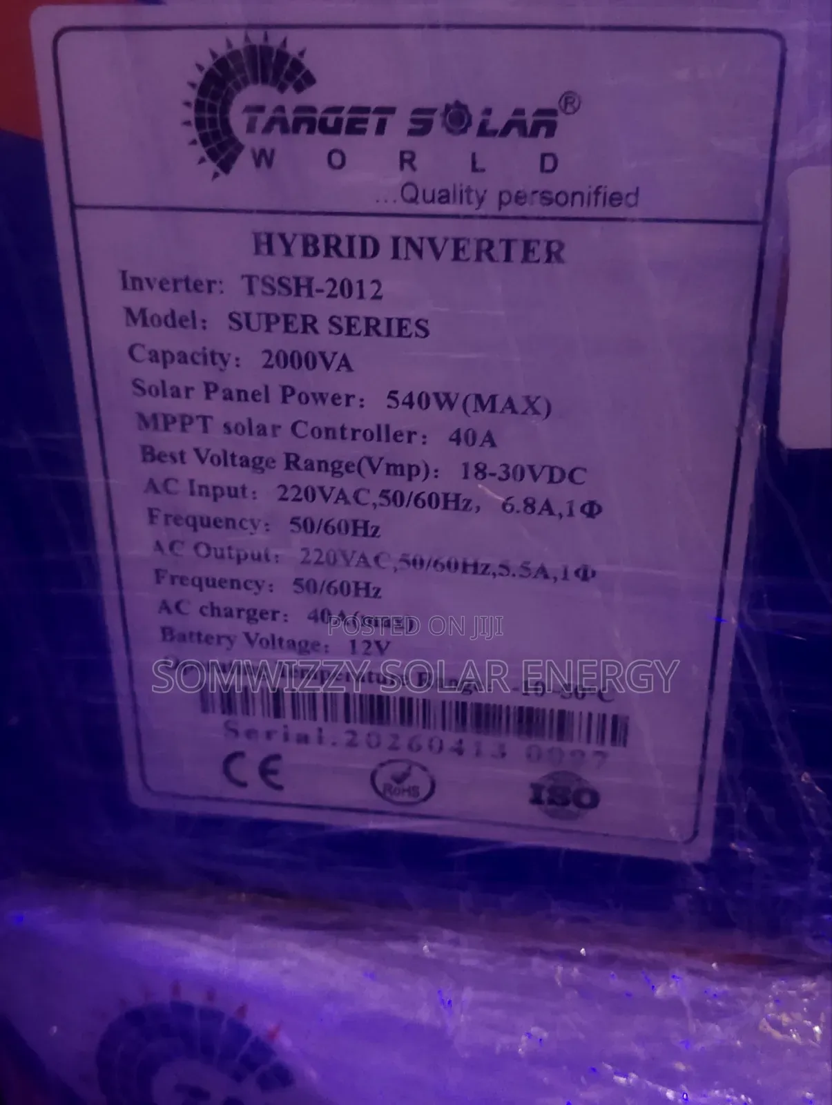 High Quality 2kva Hybrid Inverter 12v
