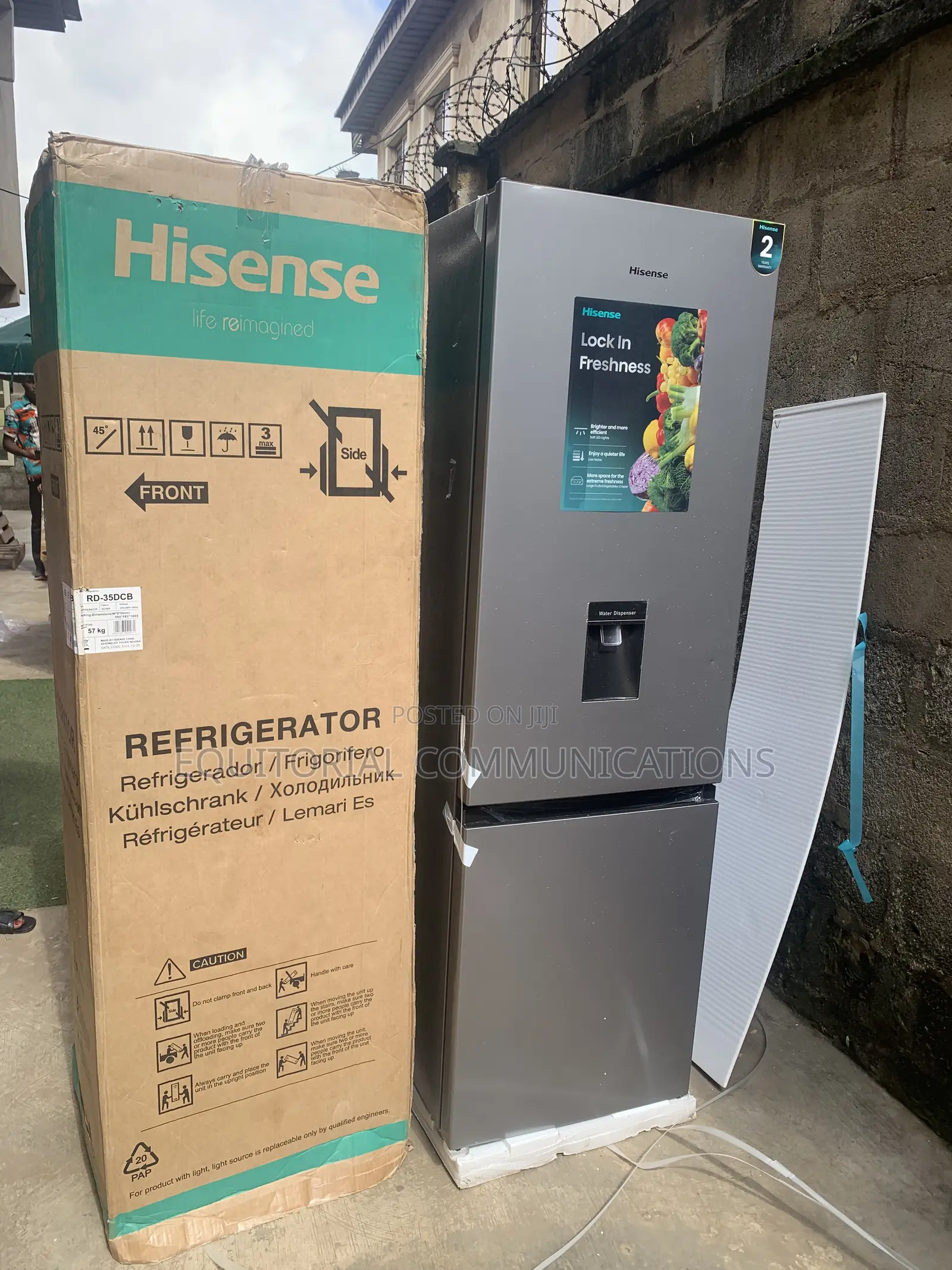 Hisense 35DCB 264L Efficient Cooling Refrigerator With Water Dispenser