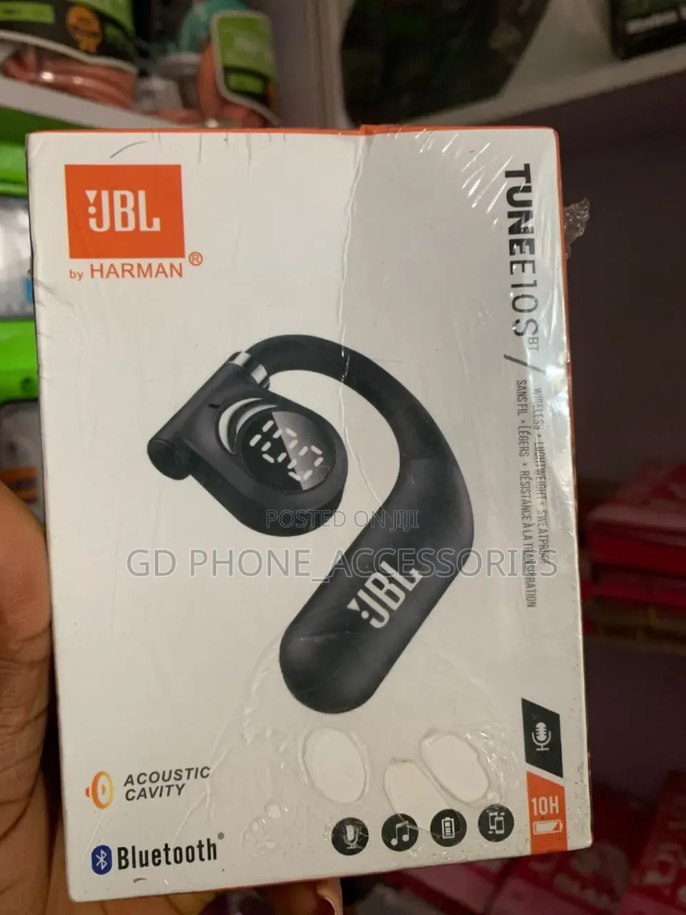 JBL Tune E10S BT Single Wireless Earhook Earpiece - LED Display