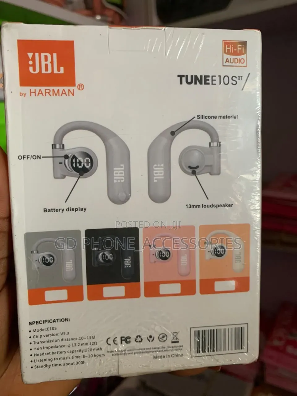 JBL Tune E10S BT Single Wireless Earhook Earpiece - LED Display