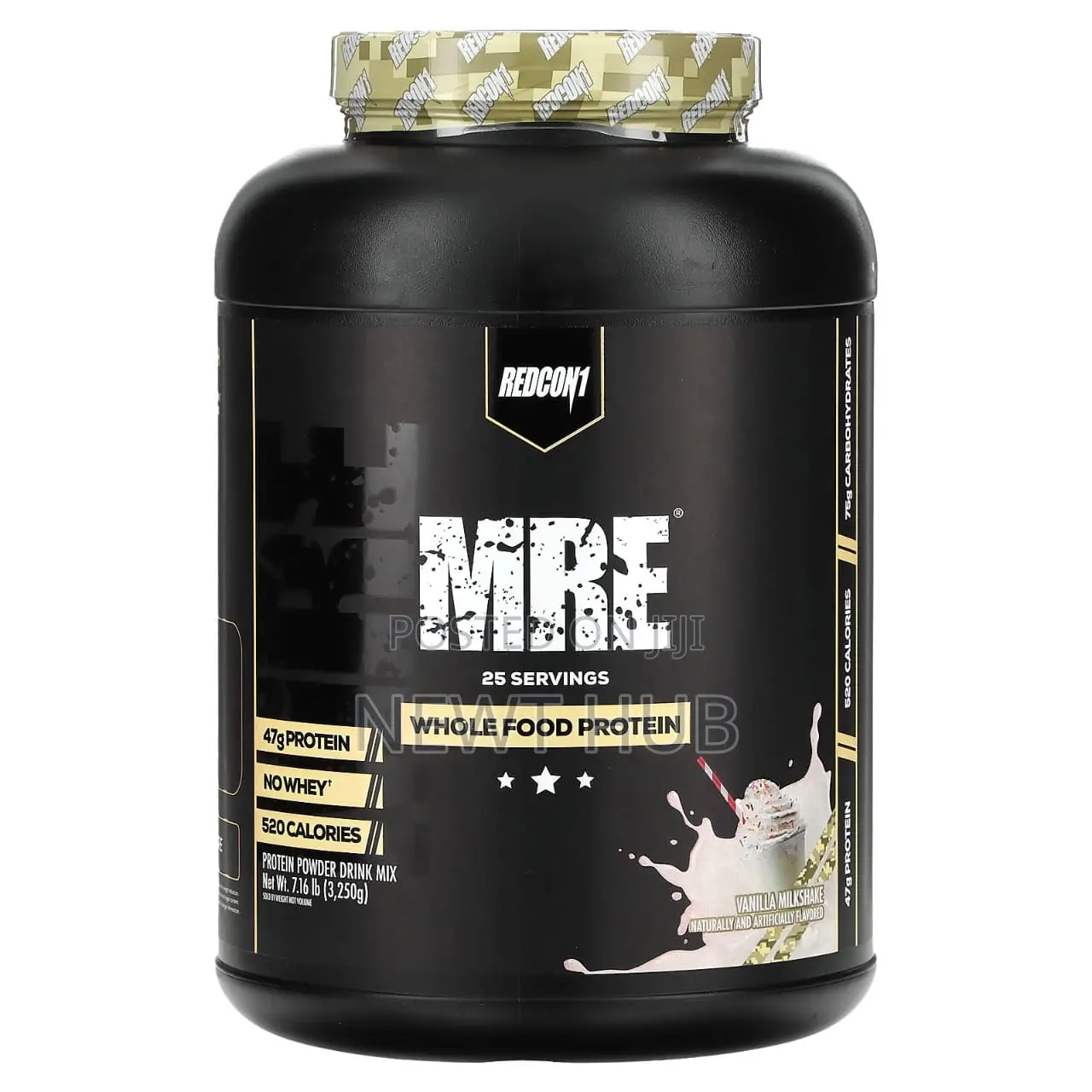 Redcon1, MRE, Whole Food Protein, Vanilla Milkshake, 7.16 Lb (3,250 G)