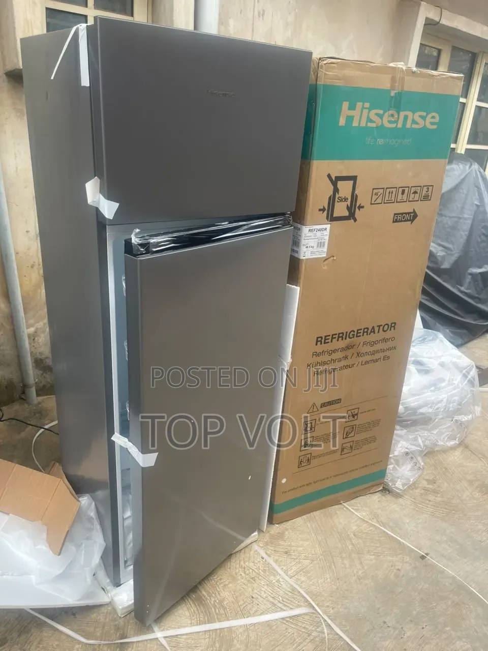 Hisense 240L Silver Double Door Fridge