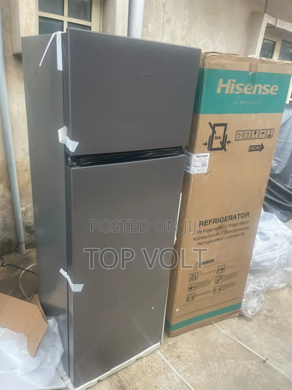 Hisense 240L Silver Double Door Fridge