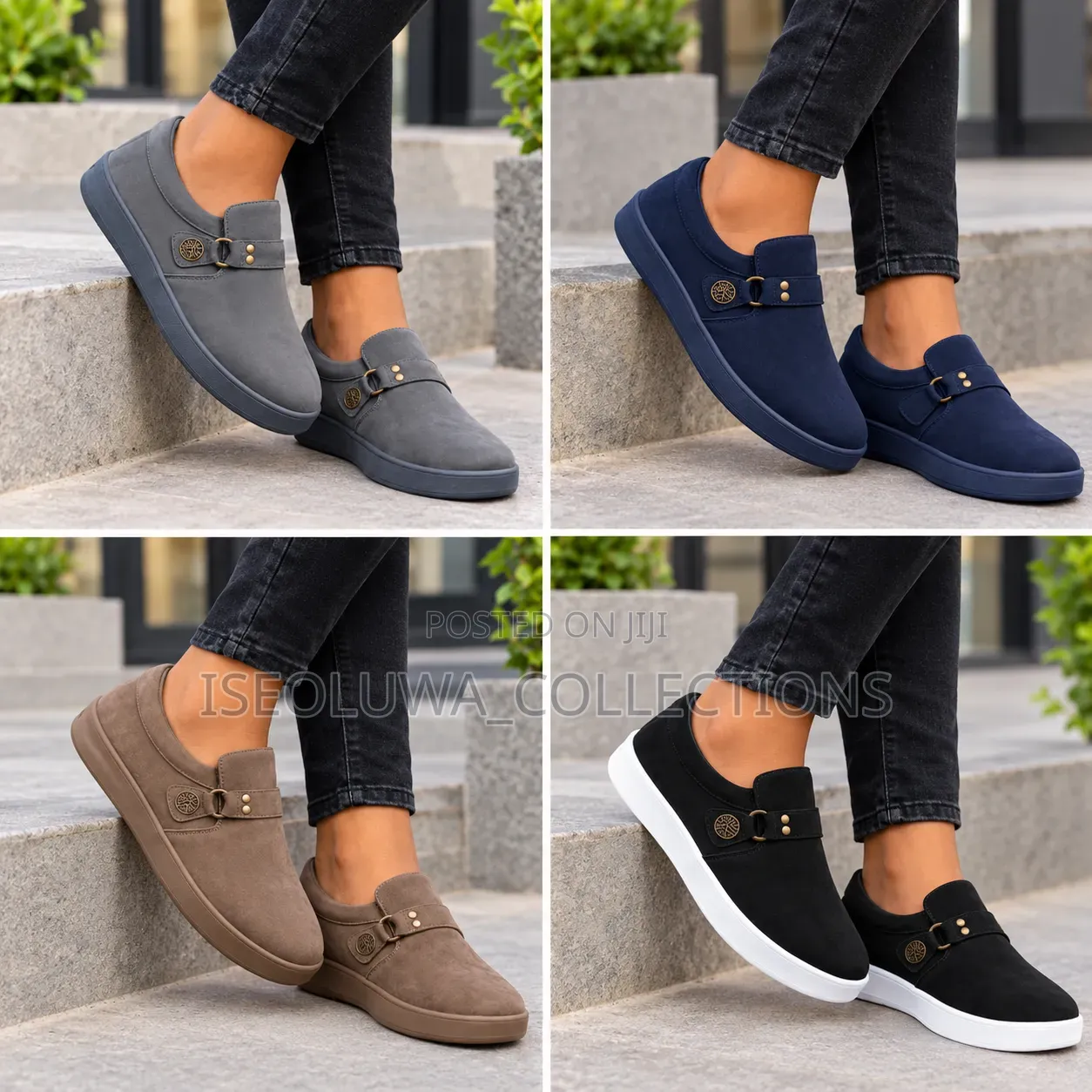 Elegant Men’s Casual Loafers With Buckle Detail