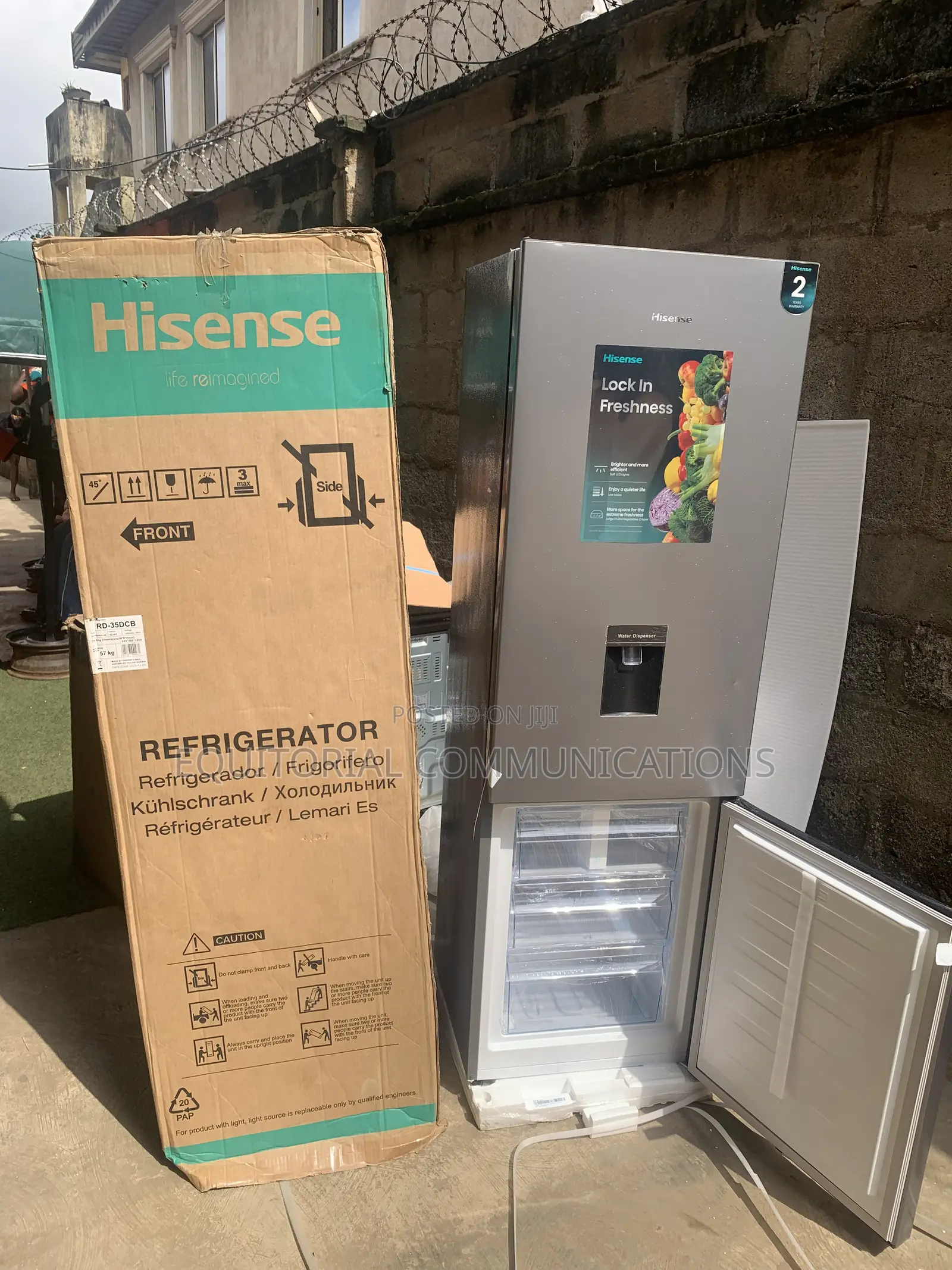 Hisense 35DCB 264L Cool Spacious Refrigerator With Water Dispenser