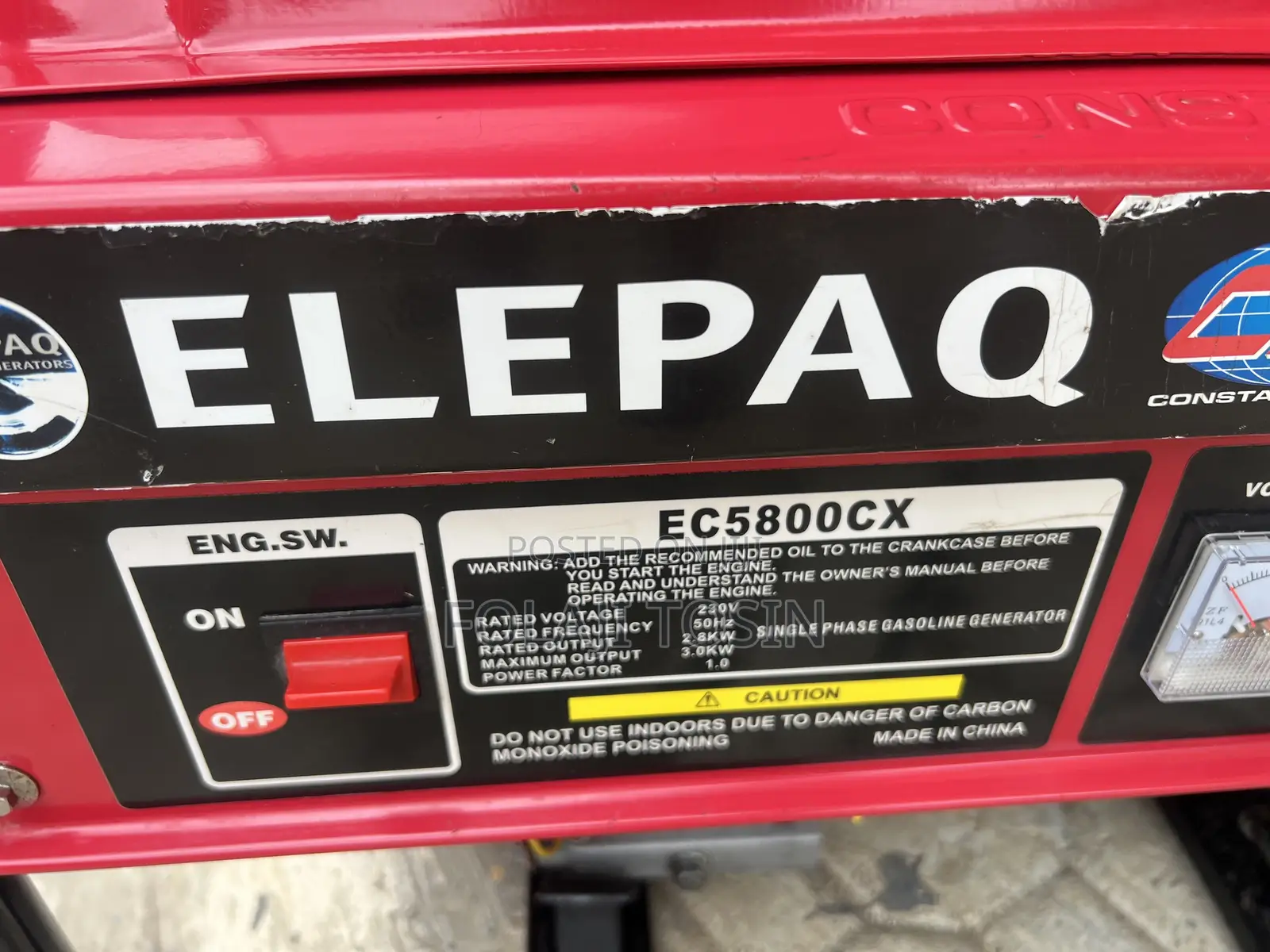 Elepaq 3kva Generator