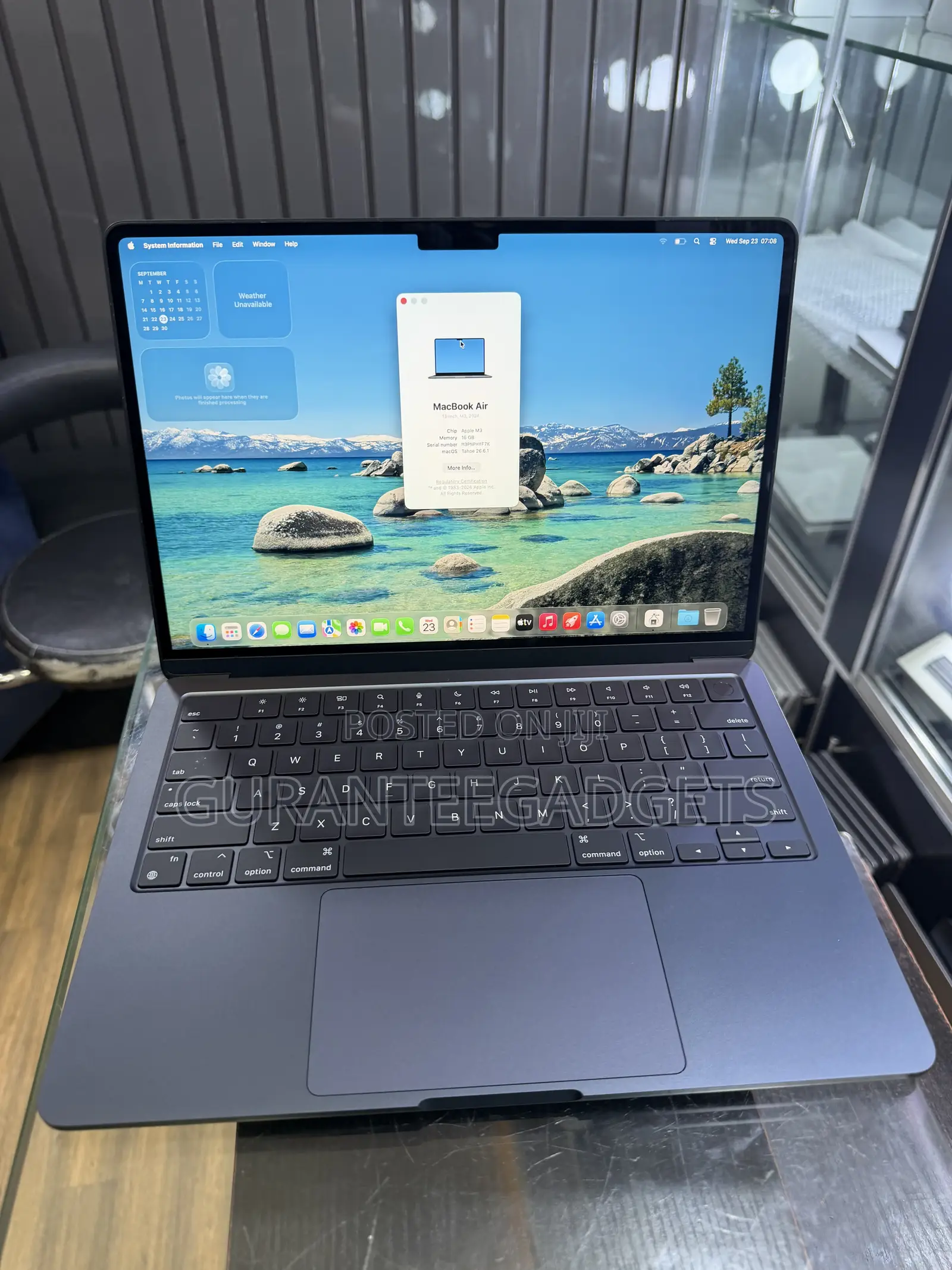 Laptop Apple MacBook Air 2024 M3 16GB Apple M3 SSHD (Hybrid) 512GB