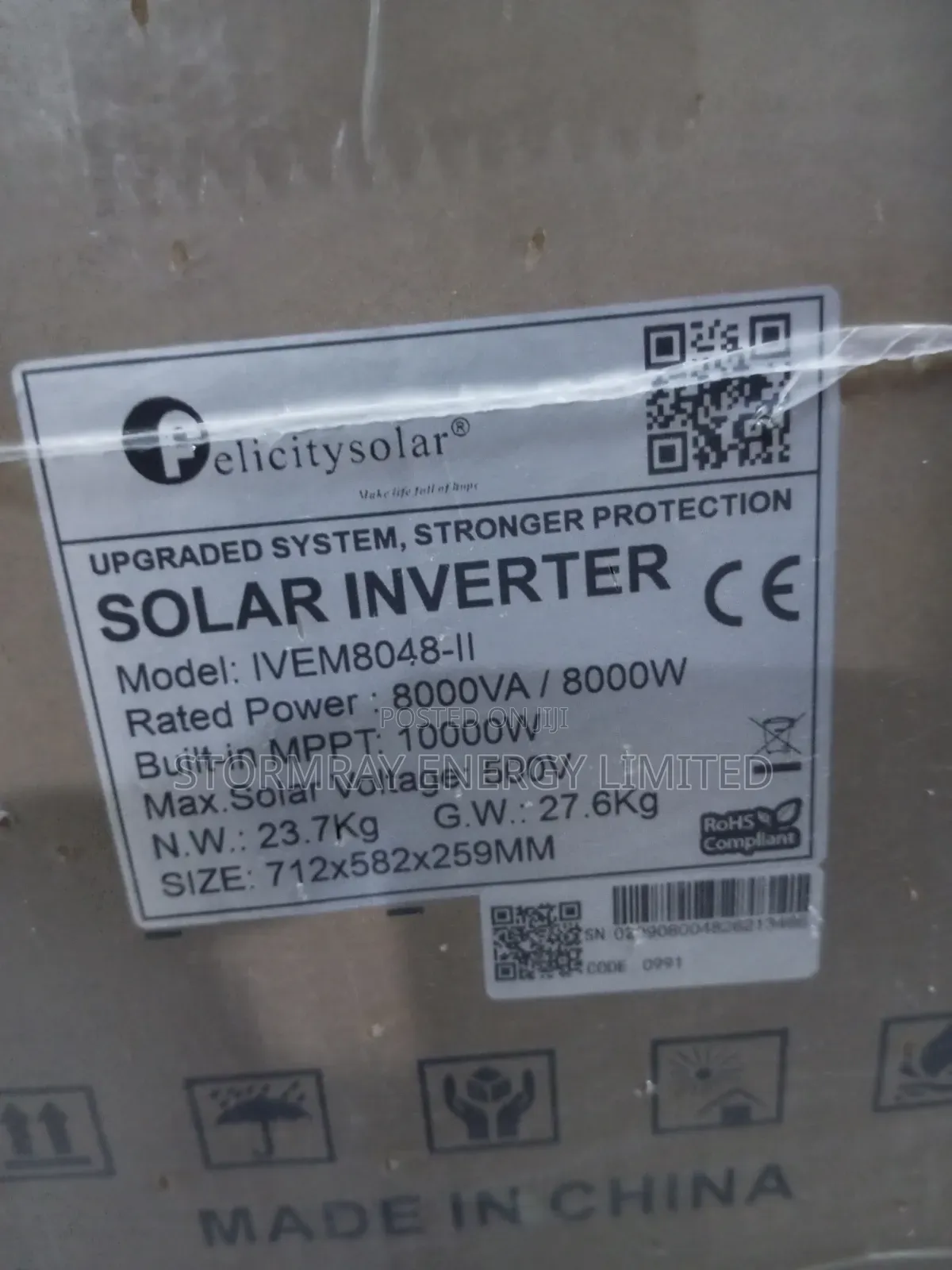 Felicity 8kva Transformerless Hybrid Inverter