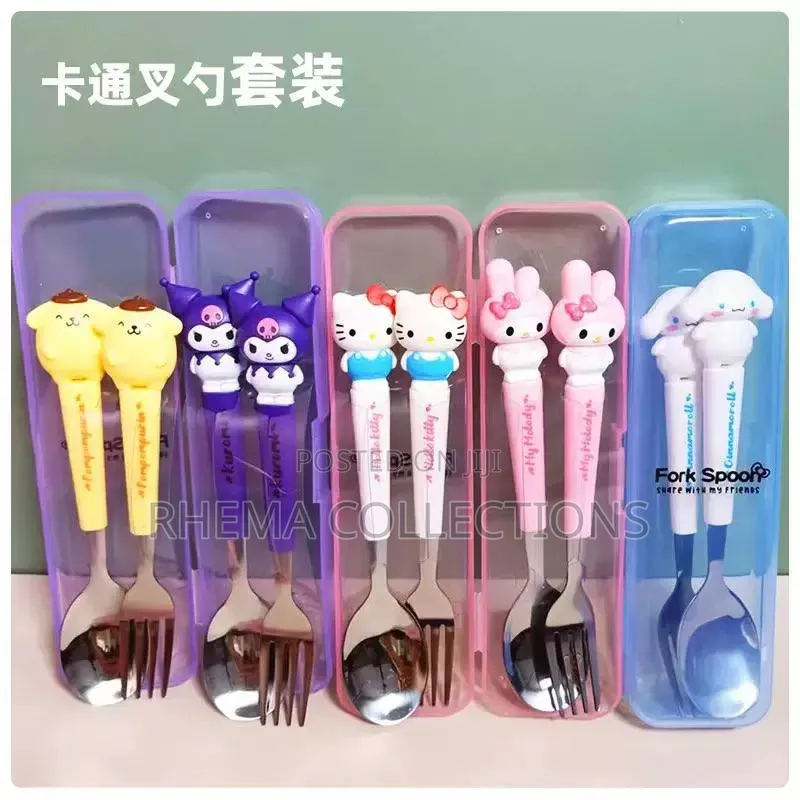 Cartoon Student Cutlery Set