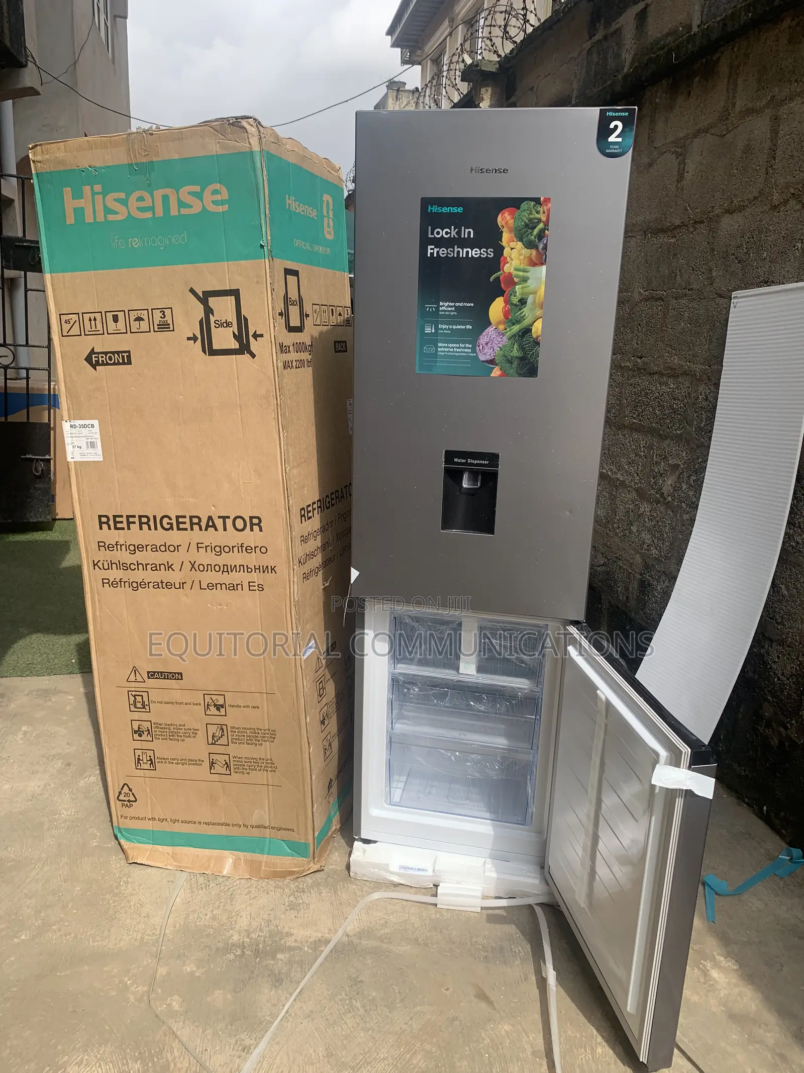 Hisense 35DCB 264L Fresh Groceries Fridge With Water Dispenser
