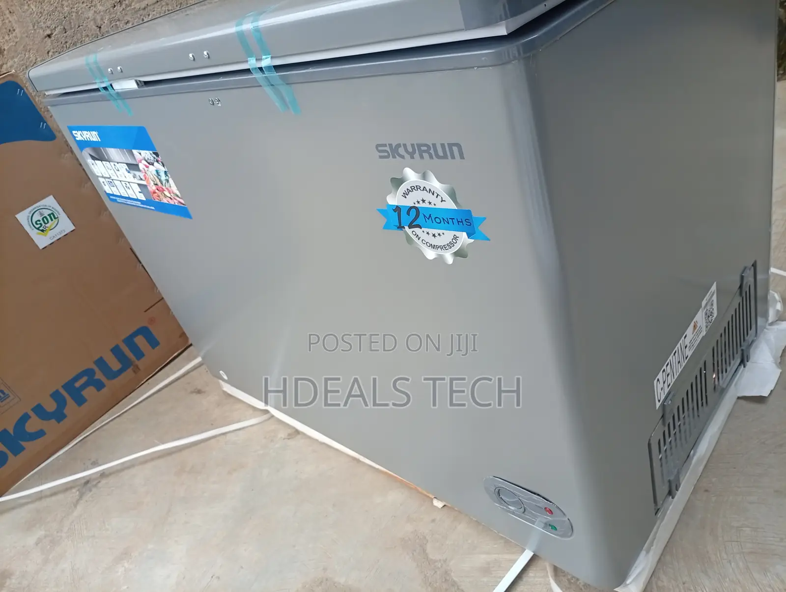 Skyrun 300L Double Door Compact Freezer and Fridge