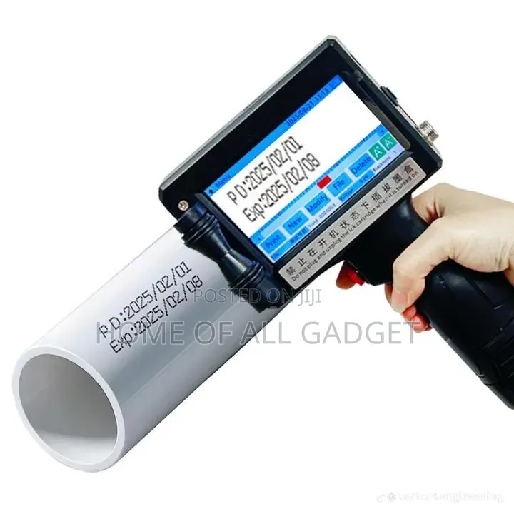 Printer Being Used to Print Text, Barcodes, and Dates With Free Ink