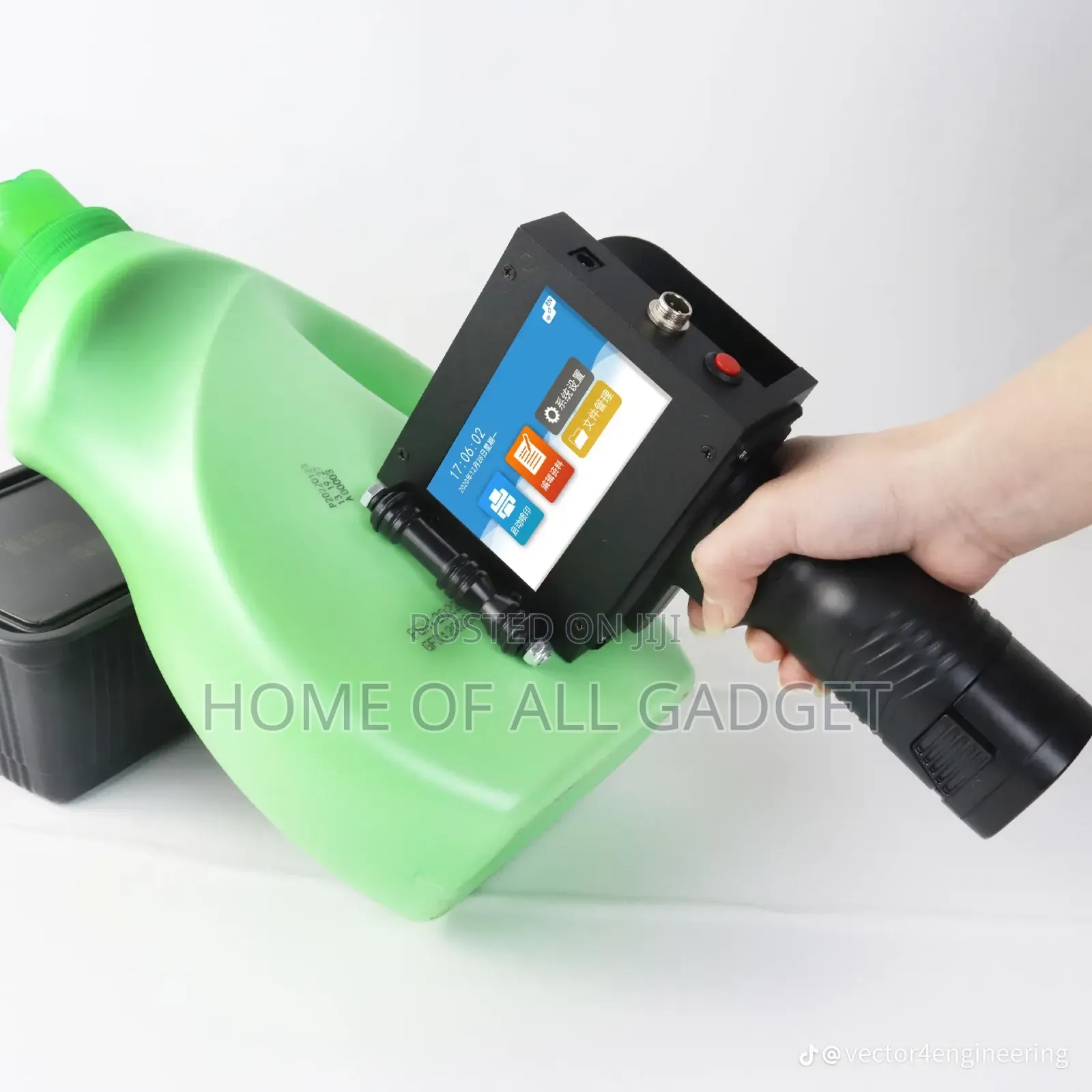 Handheld Printer Product Date Logo Batch Print on Glass Cloth Plastic